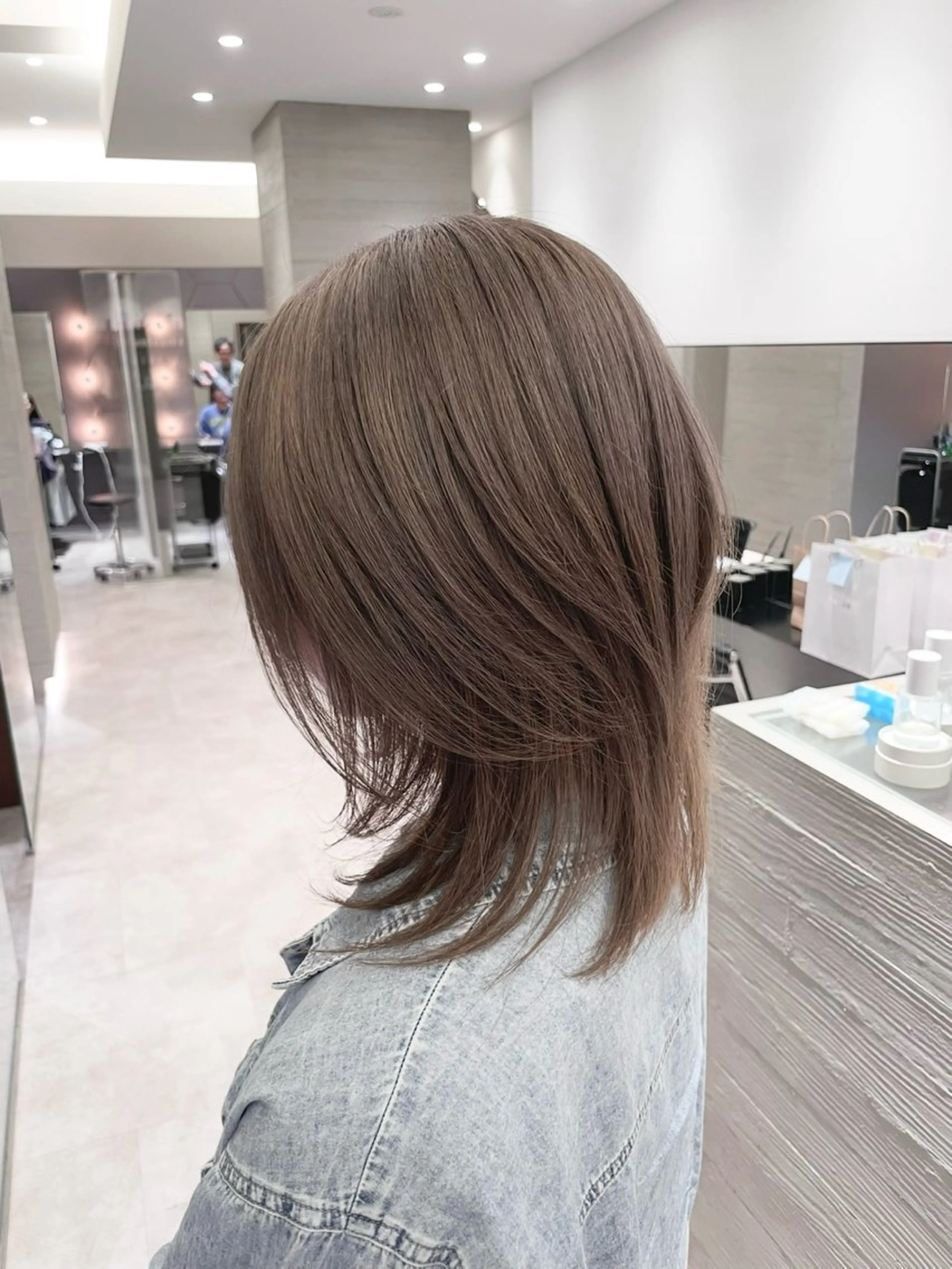 ミディアム カラー ヘアアレンジ ブリーチ ブラウンカラー ミルクティーブラウン .⋆⟡💖 Marin💖⟡⋆.のヘアスタイル