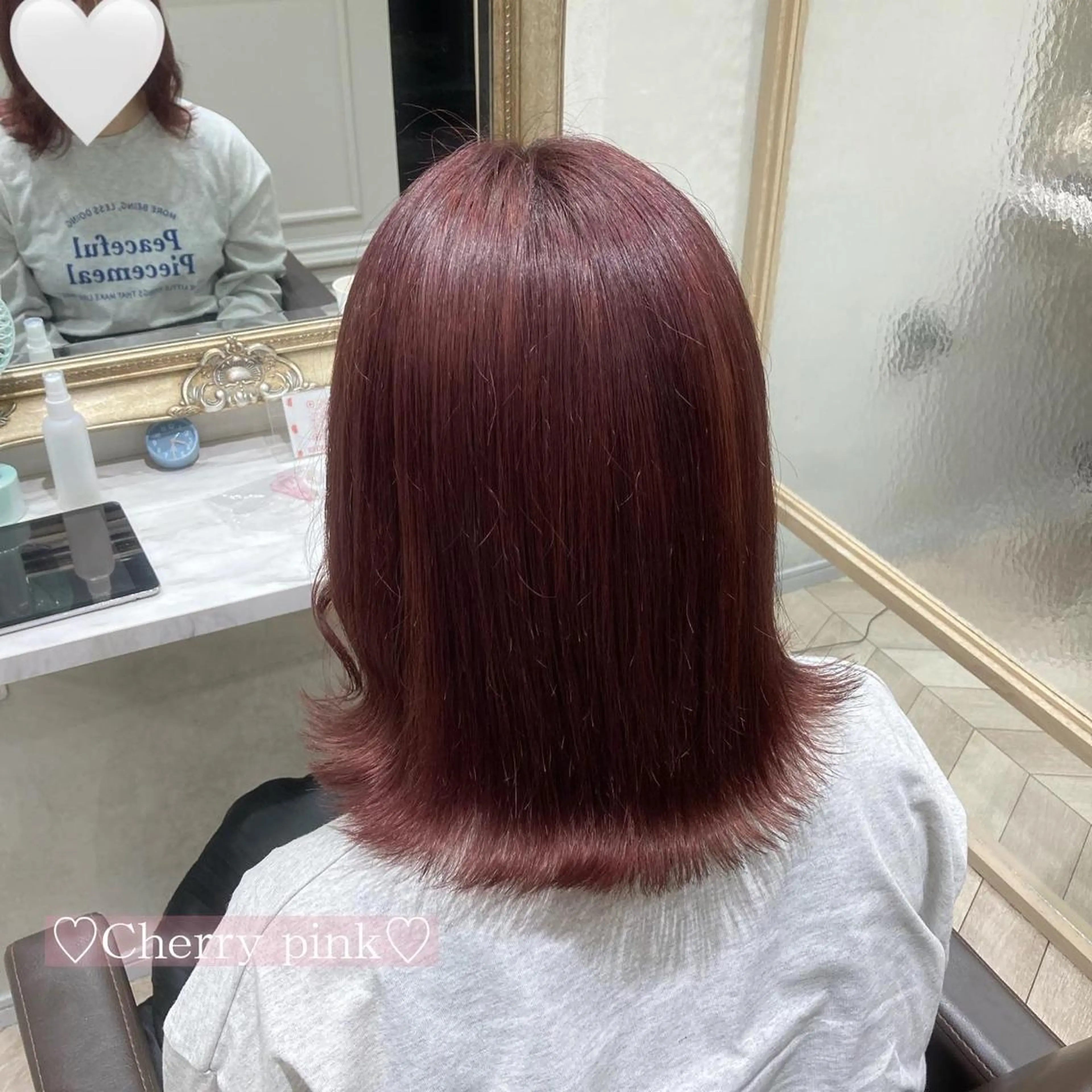 ミディアム カラー ブリーチ 菅村 緋莉🎀ガーリーヘアのヘアスタイル