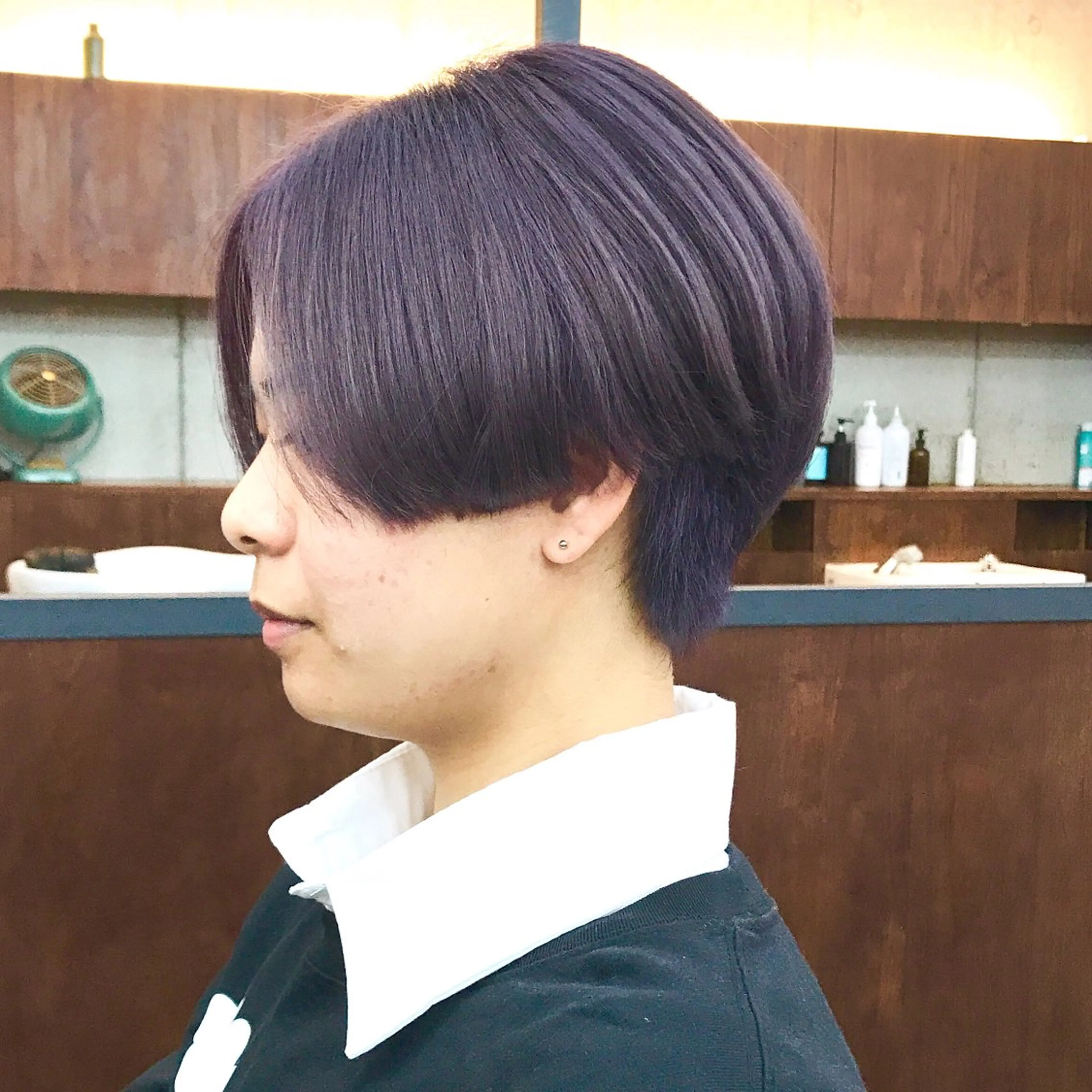 ショート カラー ベージュカラー ブリーチ パープルカラー ショートヘア ウルフカット カット ヘアカラー トリートメント ヘアセット ✂︎ウルフ・ショート ✂︎MIKUNIのヘアスタイル