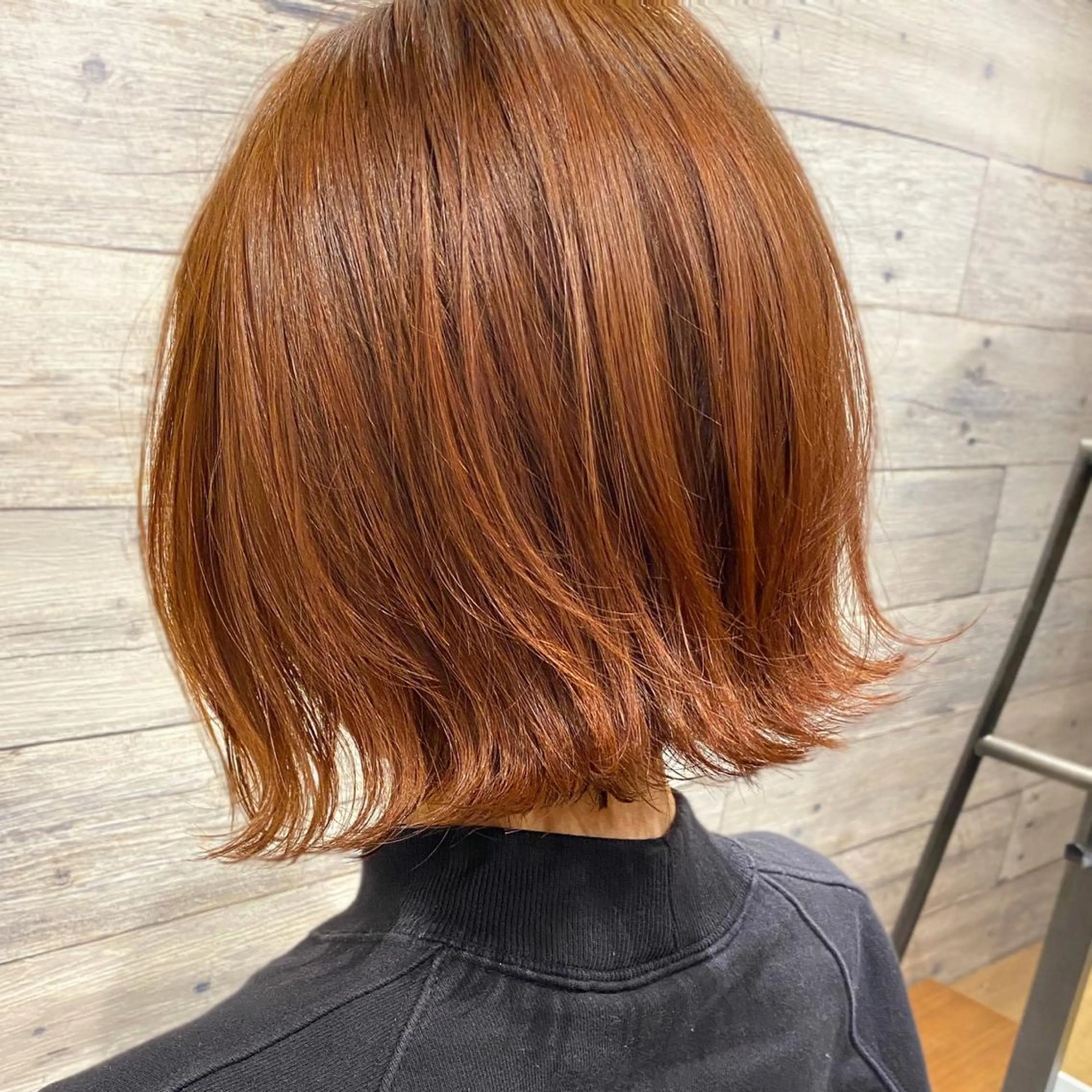 ショート カラー オレンジ ボブ カット ヘアカラー トリートメント ツヤ髪になりたい方へ 🩷柴田知亜希のヘアスタイル