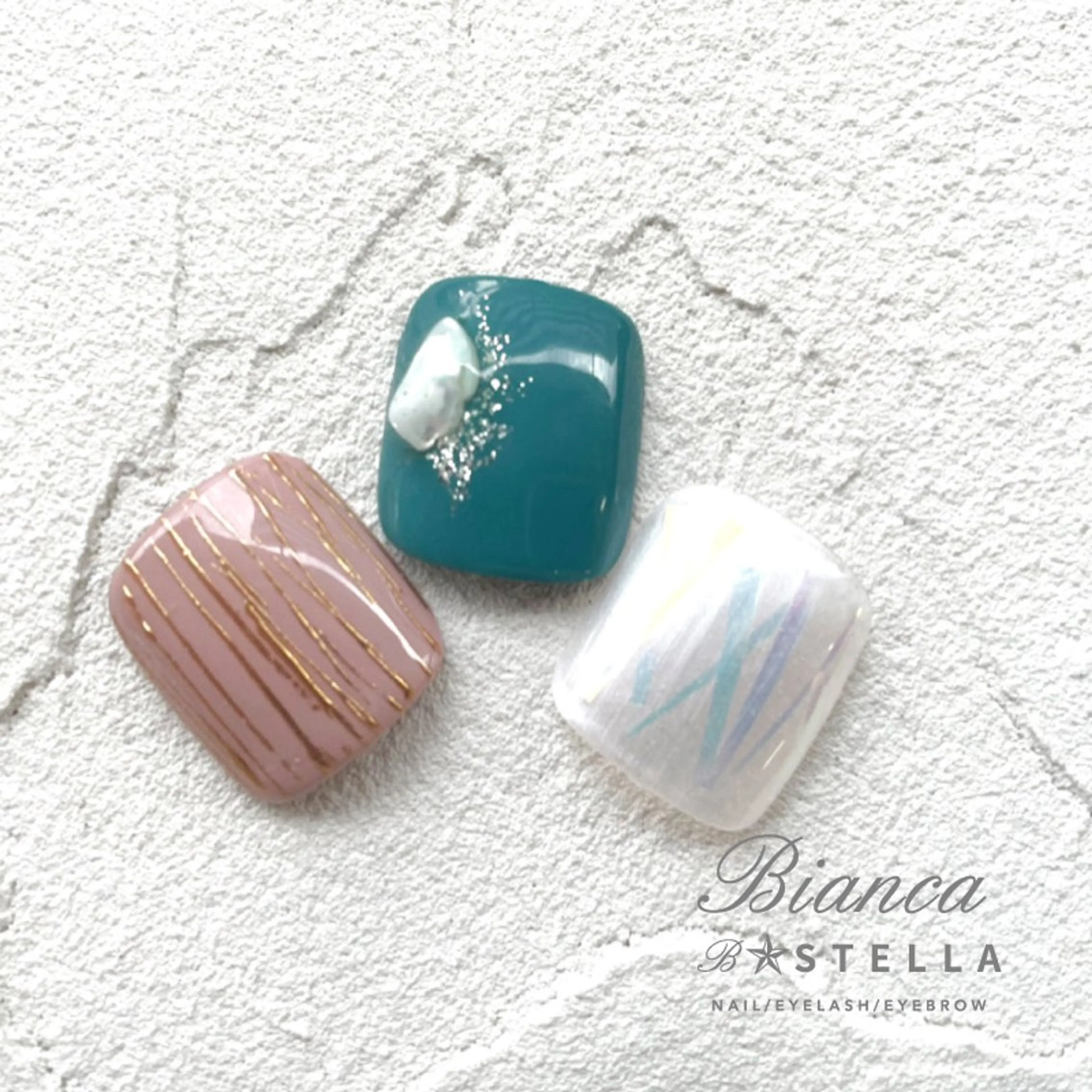 ネイル フットネイル Bianca🌼 Aokiのネイルデザイン