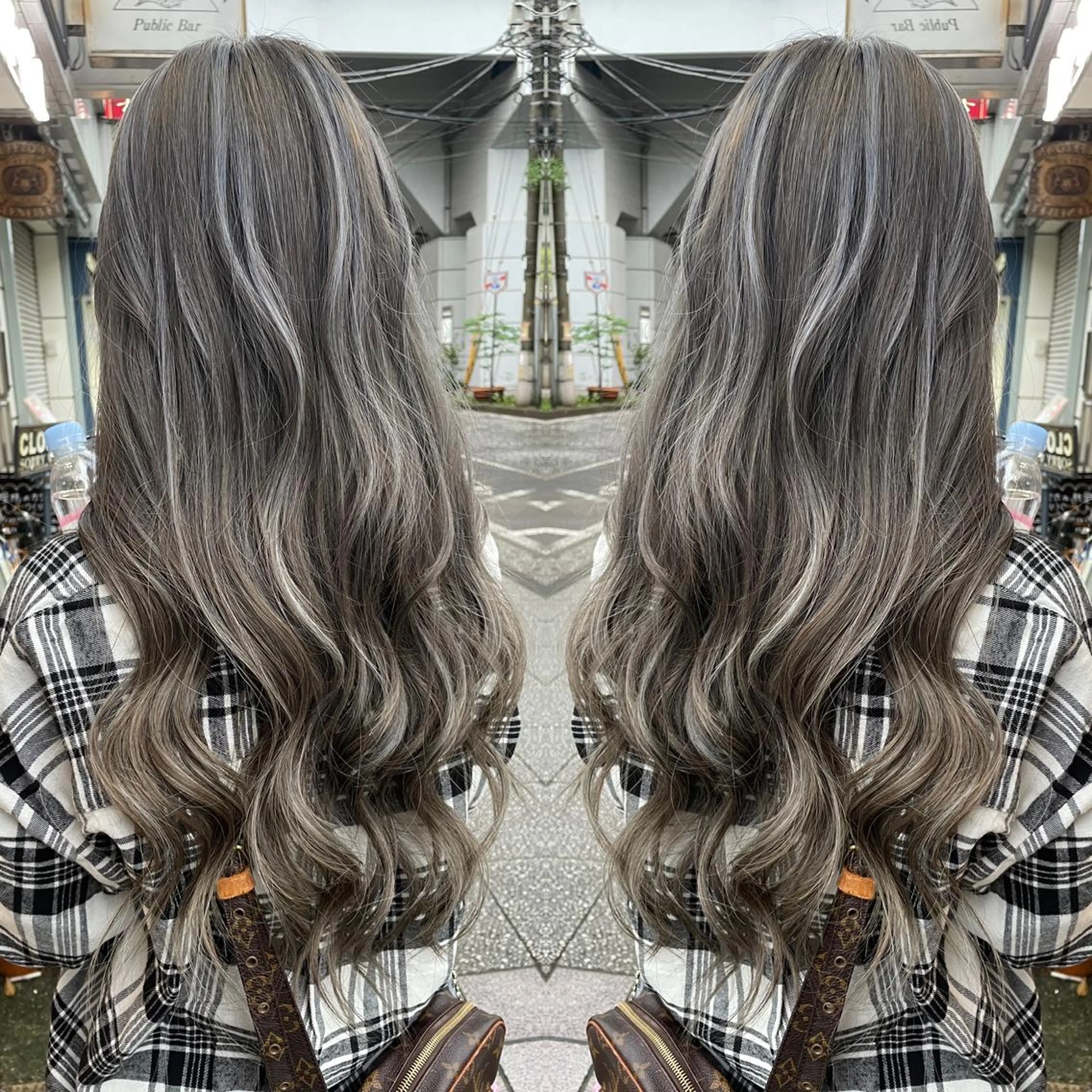 ロング ハイライト 👑派手髪/カット 👑ANRYのヘアスタイル