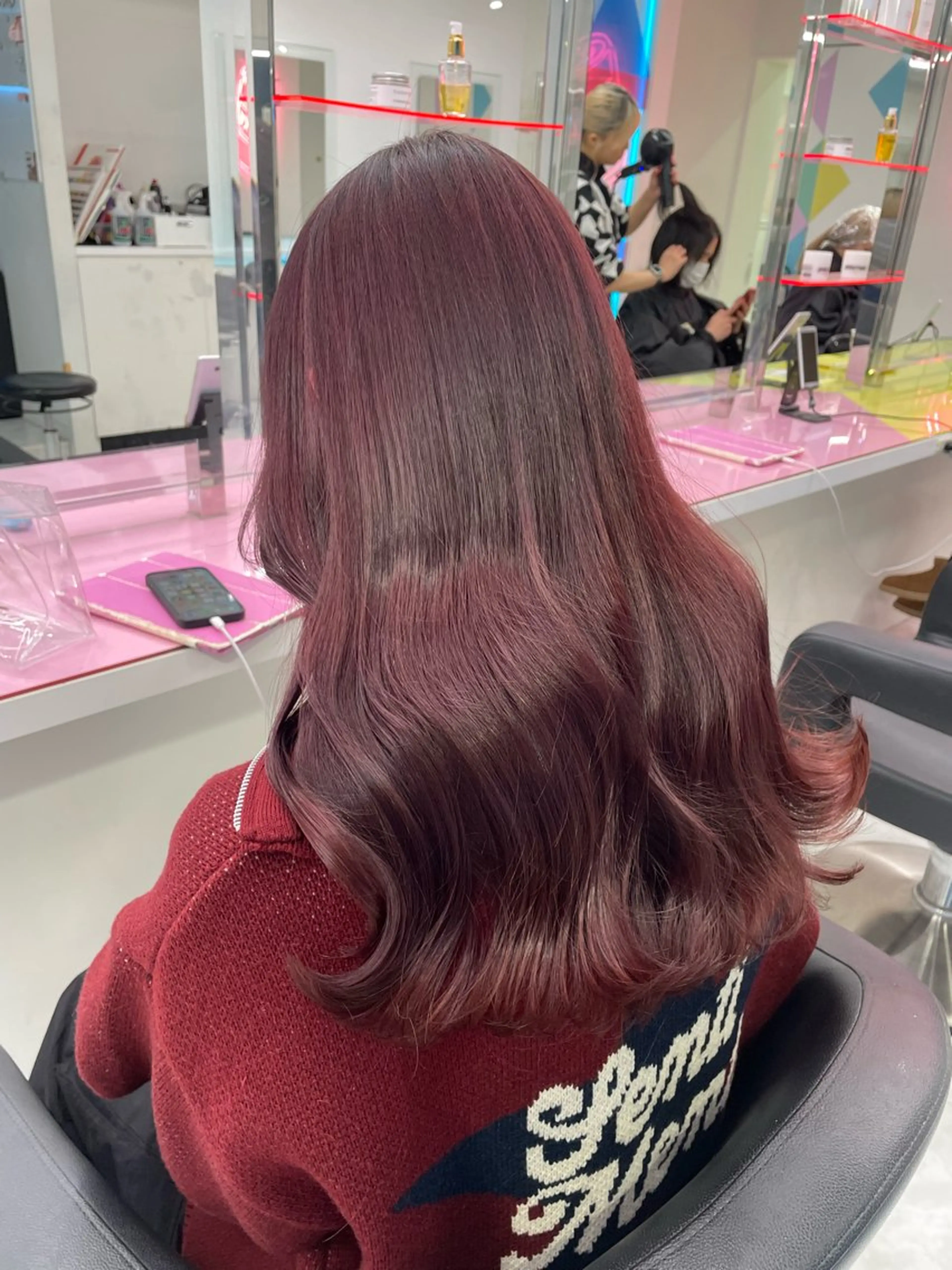 カラー ヘアカラー トリートメント ガーリー/暖色カラー 🎀MEARI🩰のヘアスタイル