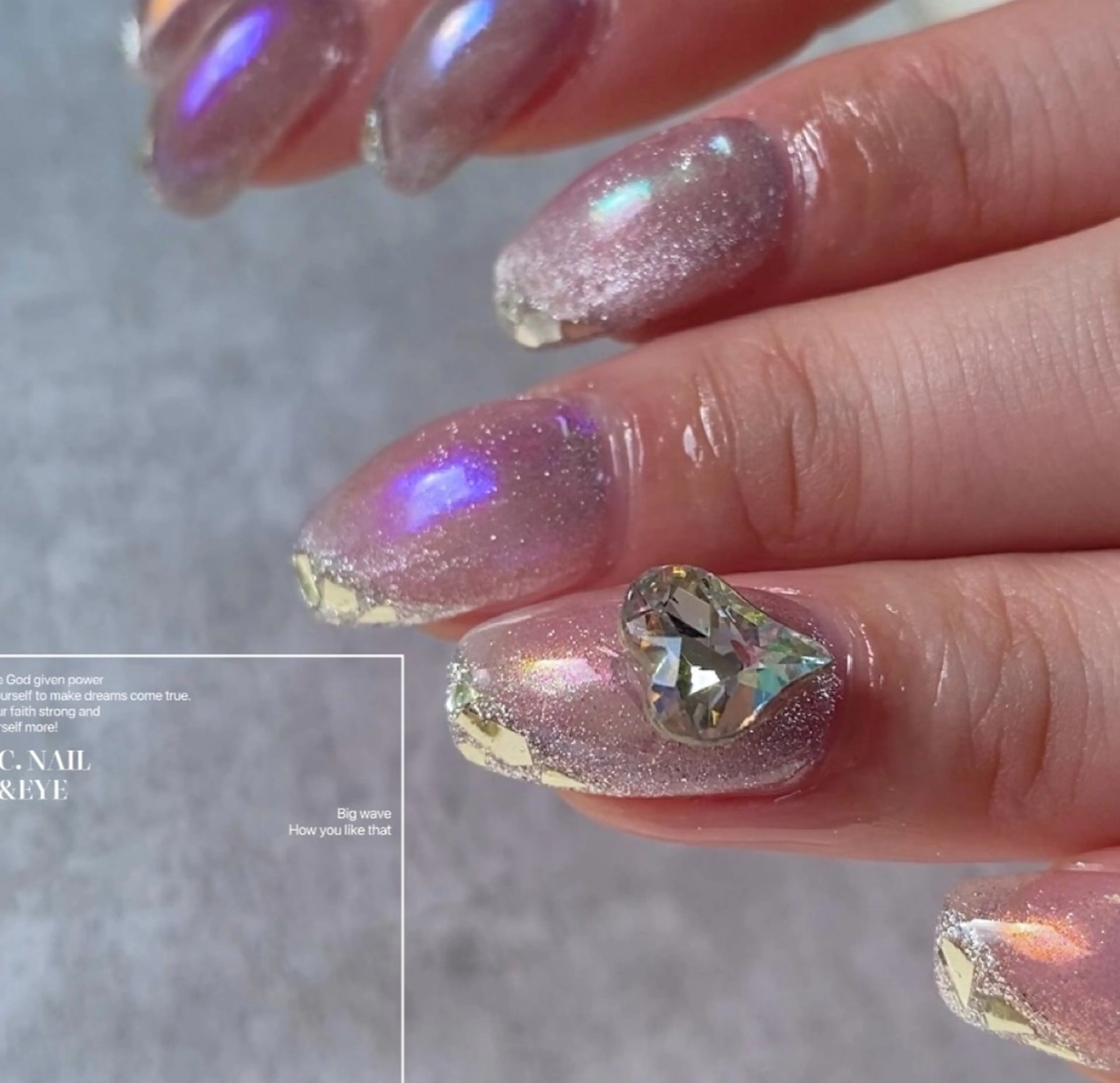 ネイル 入学式 フラッシュネイル フットネイル 卒業式 氷ネイル・うるうるネイル C.Nail &Eye筑紫駅のネイルデザイン