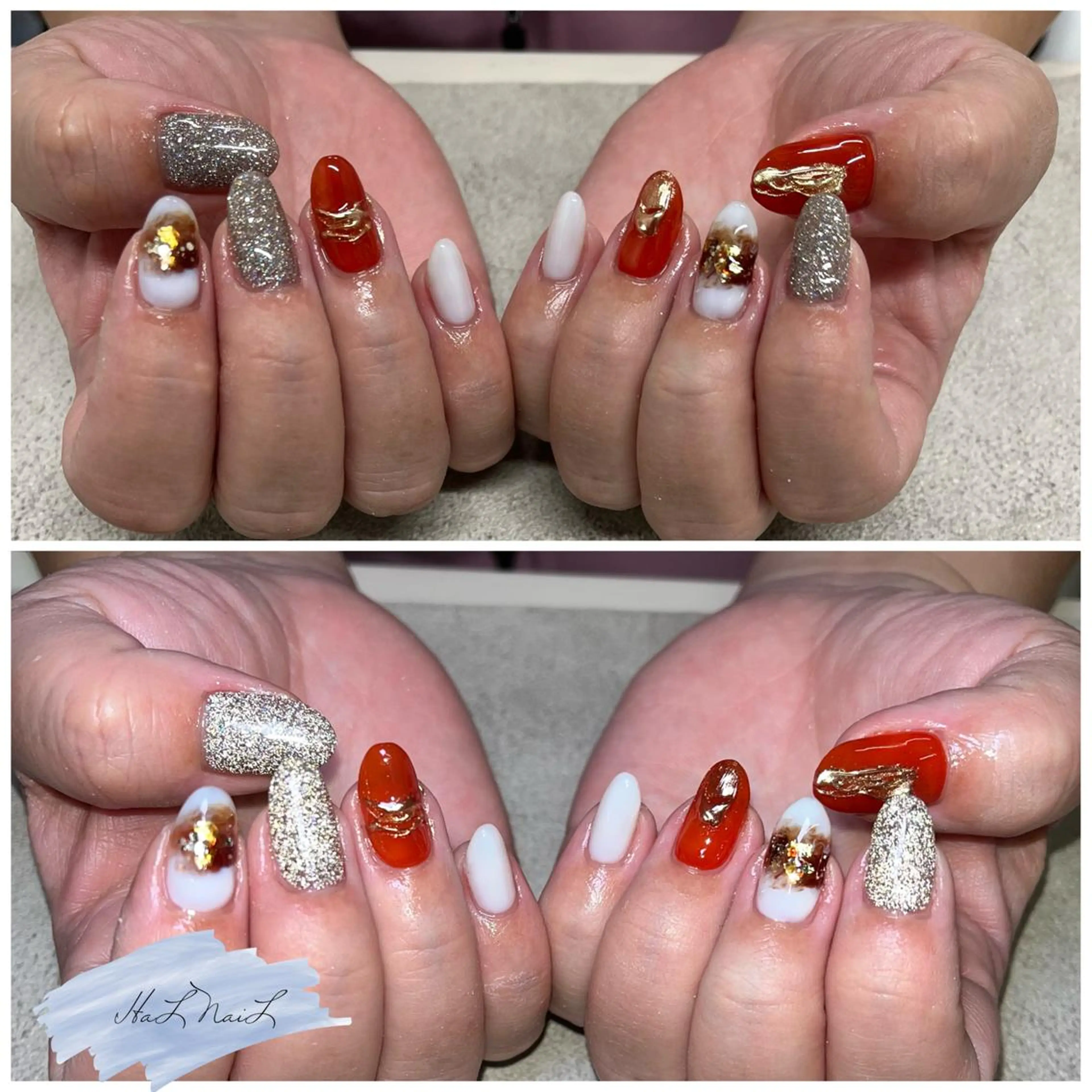 ネイル フラッシュネイル ハンドネイル HaL NaiLのネイルデザイン