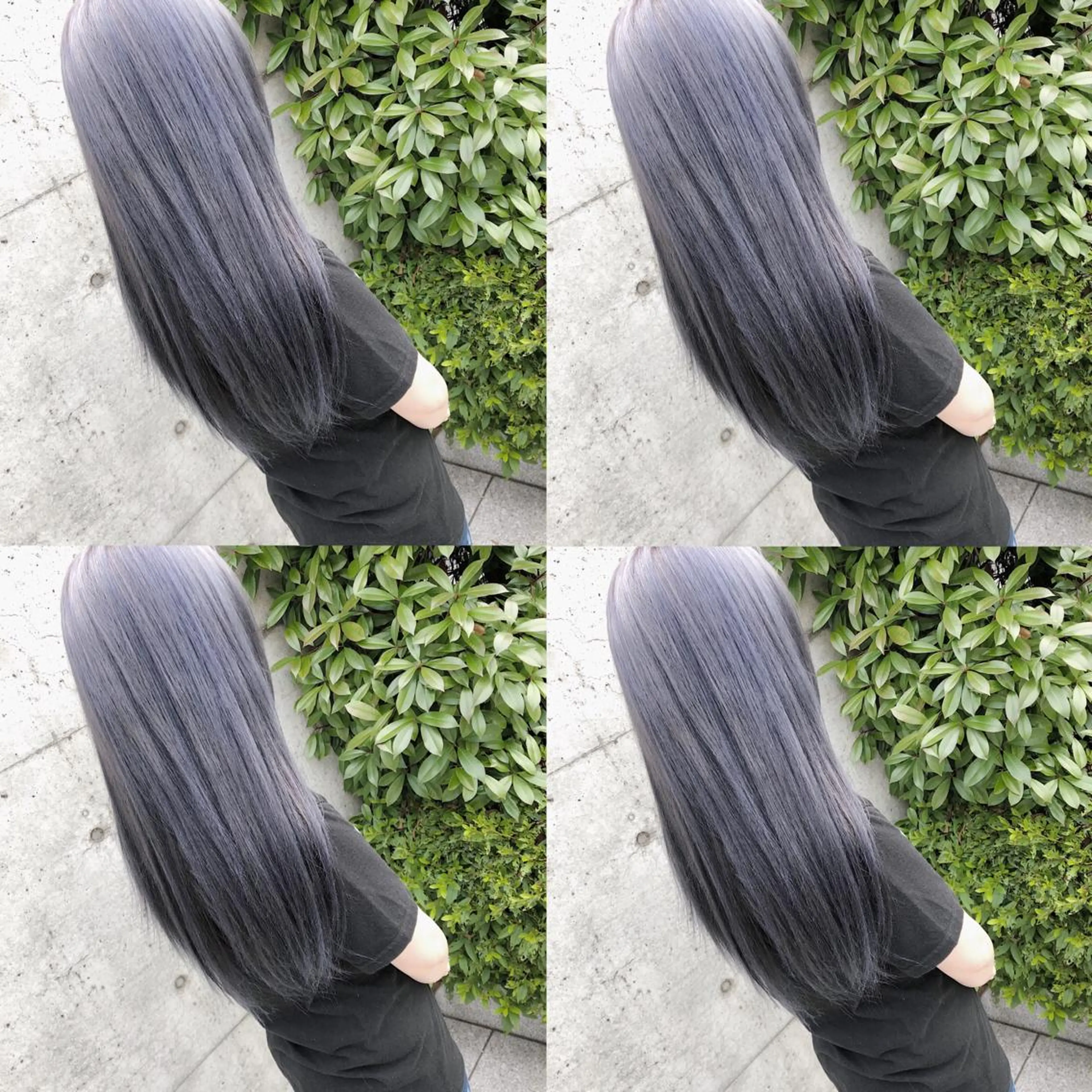 ロング カラー ヘアアレンジ メンズ キッズ ヘアカラー トリートメント 💟Chloe原宿店 🩶ハイトーンのヘアスタイル