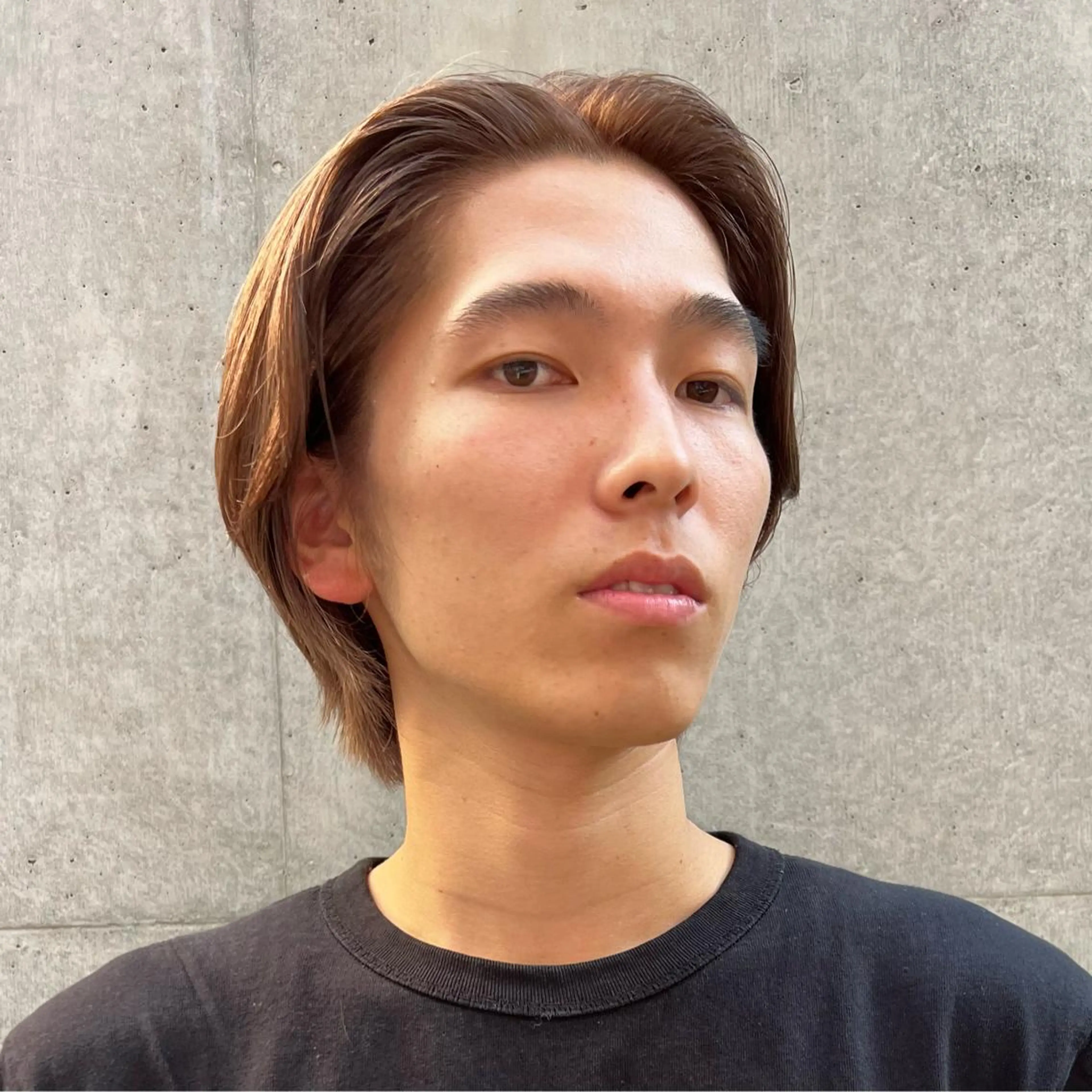 ミディアム カラー カット ヘアカラー メンズスタイリスト リュウジのヘアスタイル