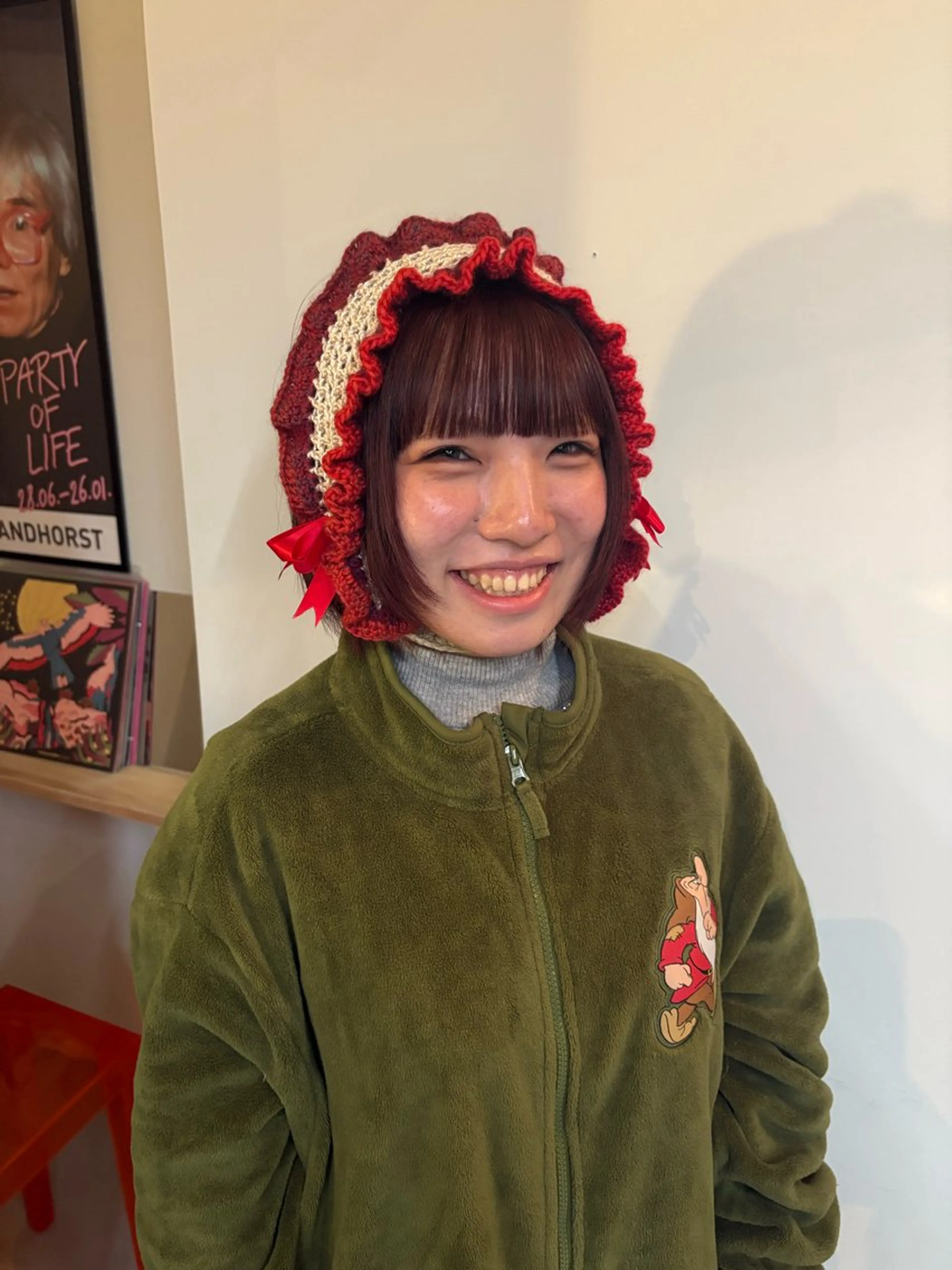 ショート カラー ブリーチ ボルドーカラー ヘアカラー person♡kii マオのヘアスタイル