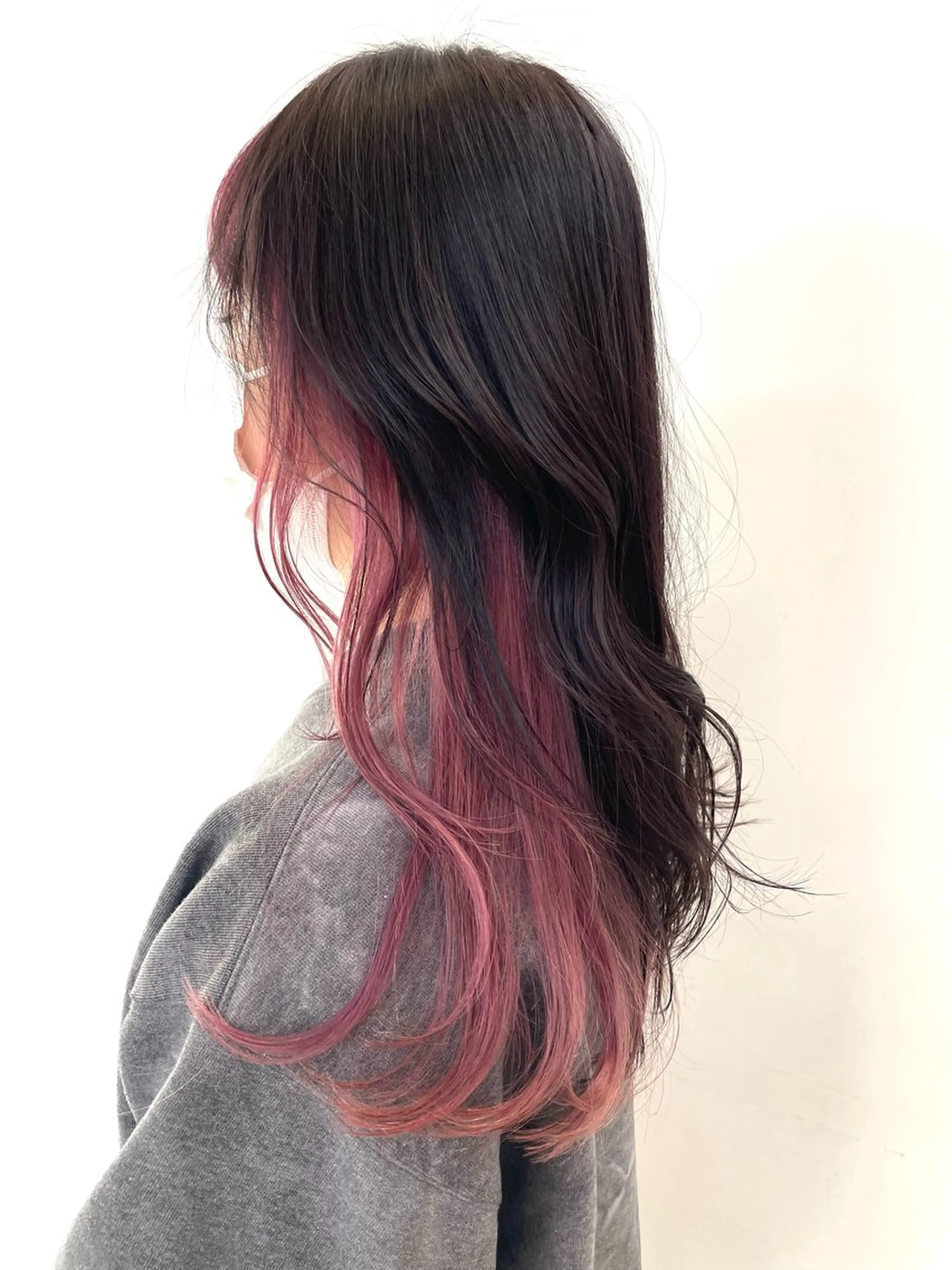 ロング カラー インナーカラー ラベンダーカラー ピンクカラー ピンクラベンダー 中西倖 トップスタイリストのヘアスタイル