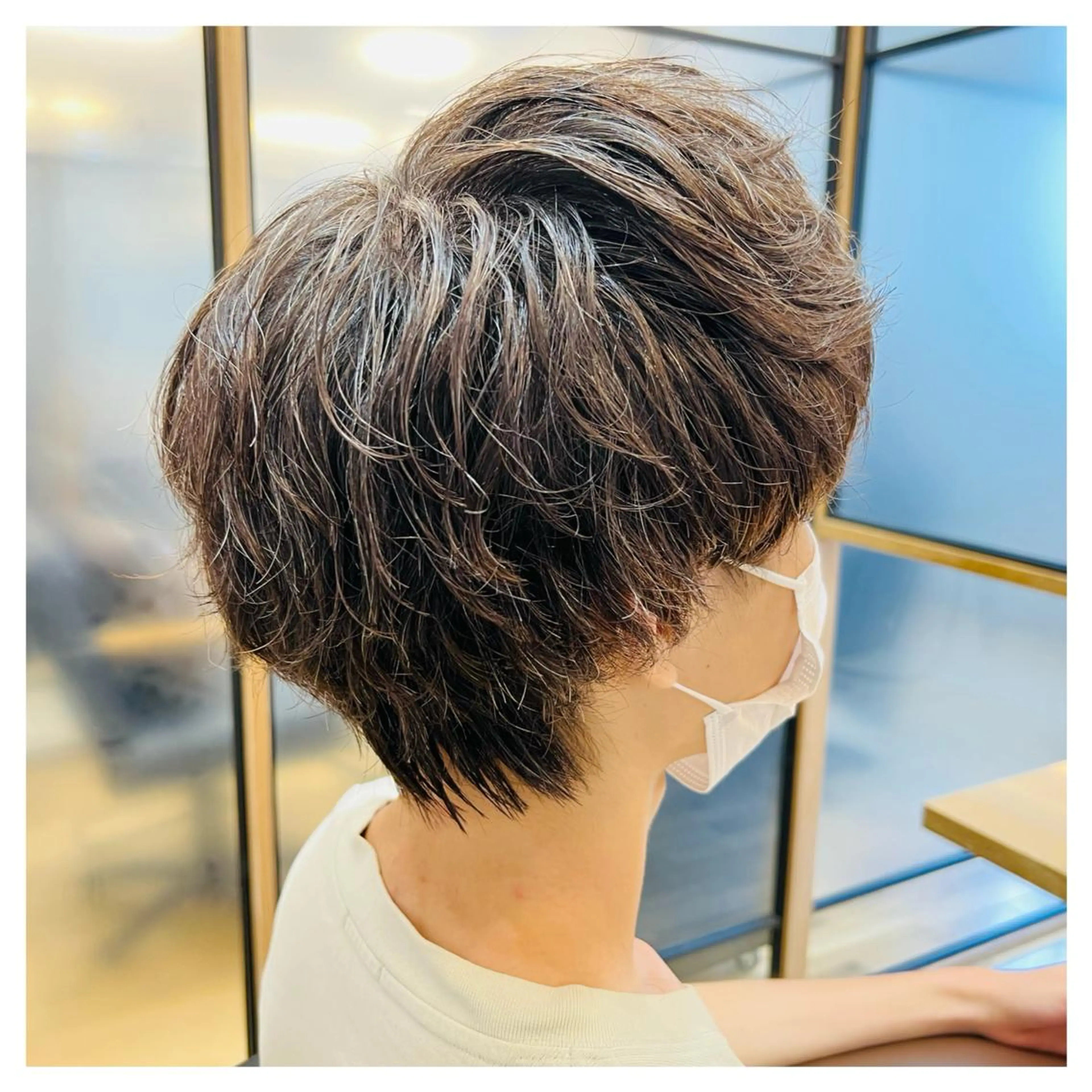 ショート パーマ メンズ メンズパーマ カット パーマ まちだ ひとみのヘアスタイル