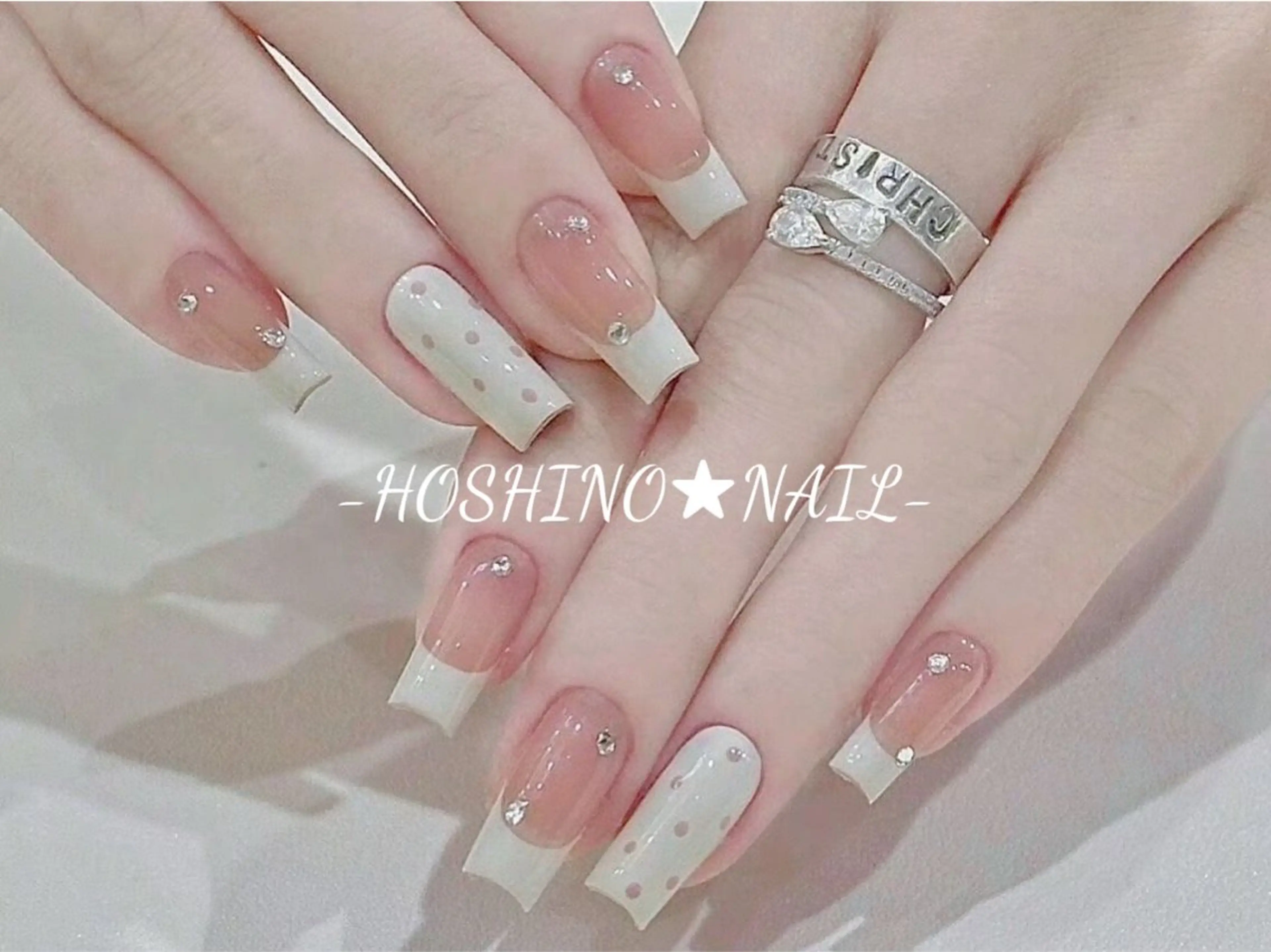 ネイル オーロラネイル チークネイル ドット フットネイル フレンチネイル ハンドネイル ★HOSHINO NAIL★新宿店のネイルデザイン