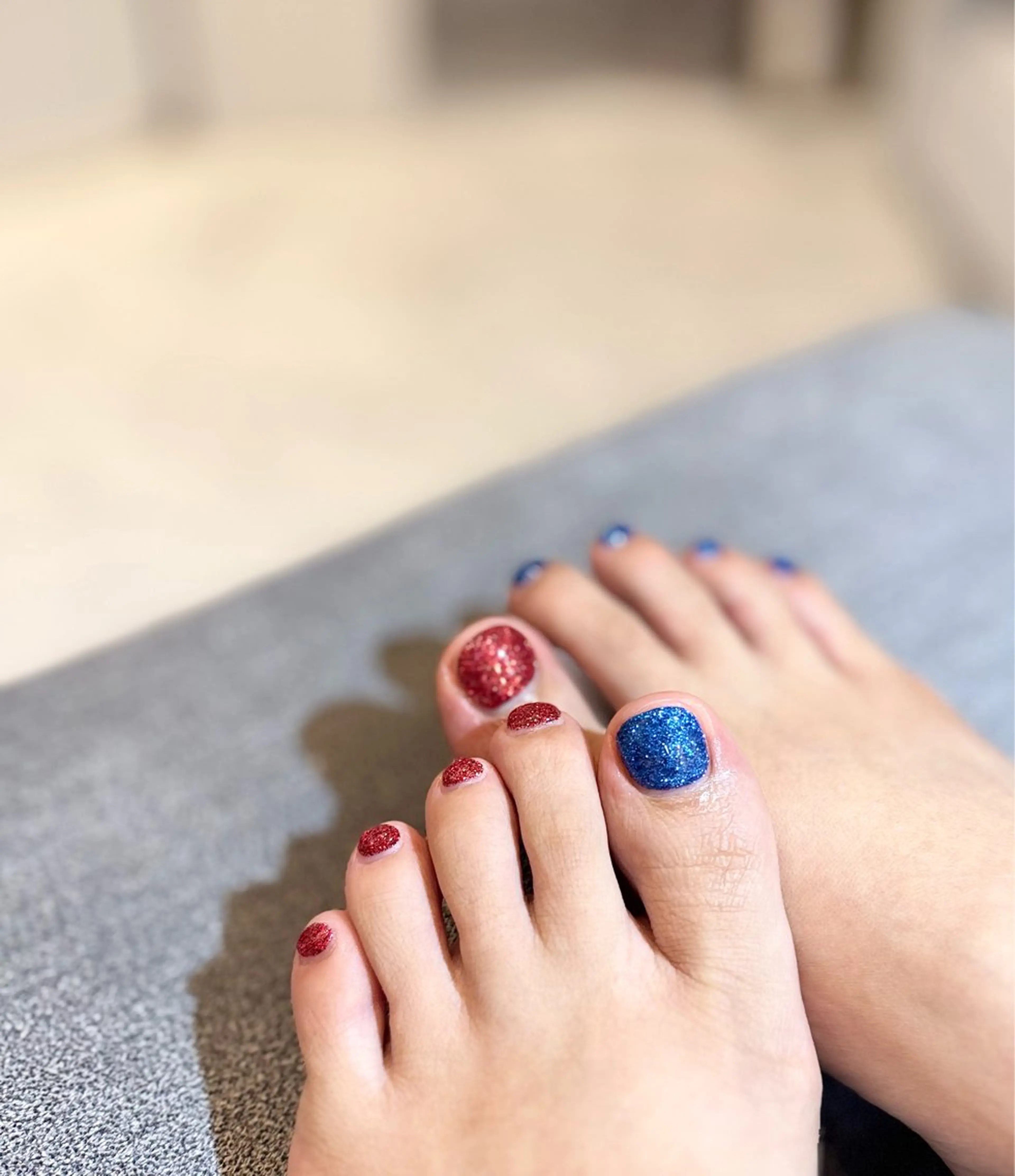 ネイル フットネイル ラメ(グリッター) メンズネイル フットネイル マイムネイル所属・MIMnail Jr ネイリストのネイルデザイン