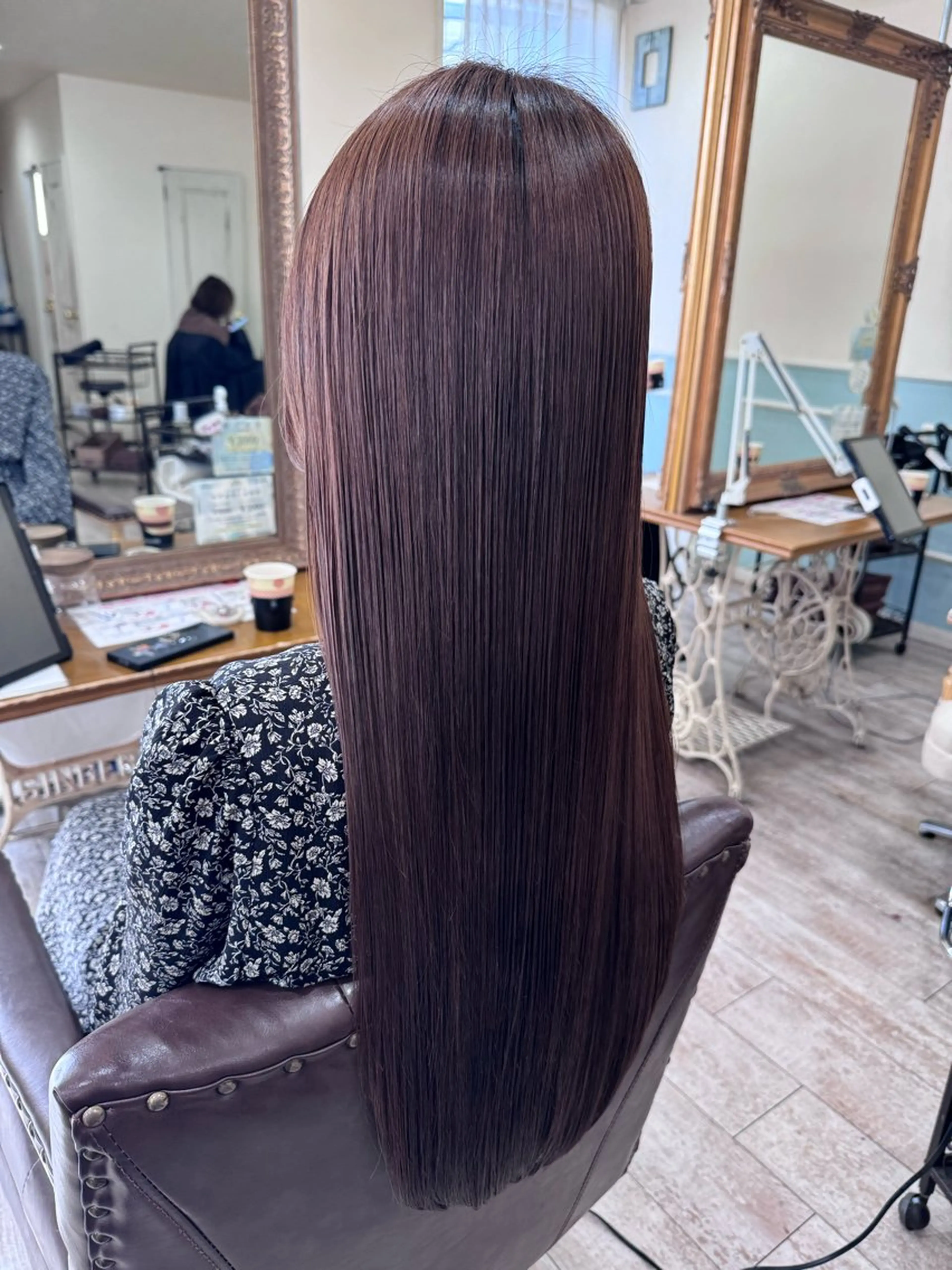 ロング カラー 髪質改善 レイヤーカット ロング トリートメント カット 縮毛矯正 トリートメント noble店長 松本　拓也▶◀*.のヘアスタイル