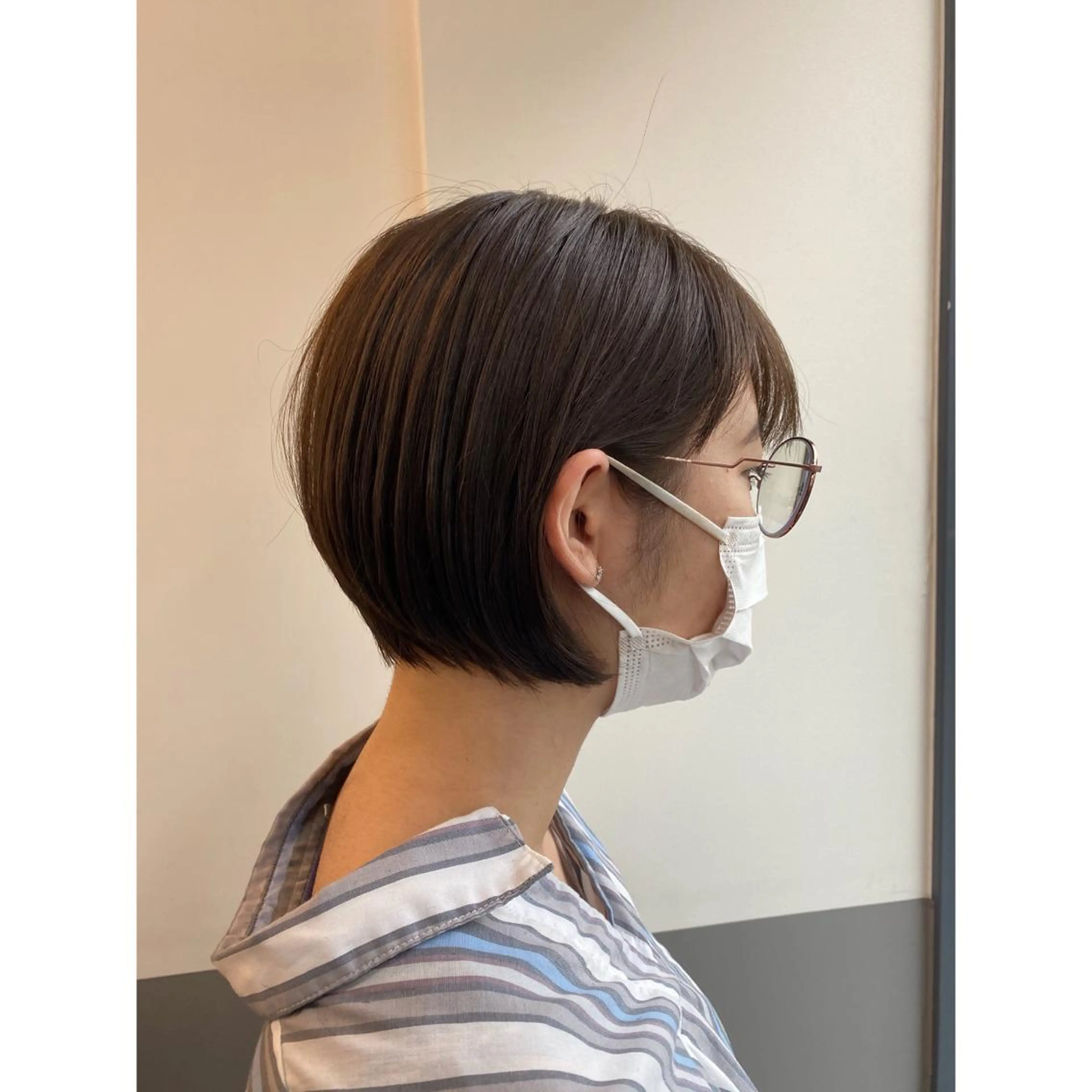 ショート ショートボブ 丸みショート ボブ ショートヘア ボブ/ぱつっとボブ/ 谷口 海星のヘアスタイル