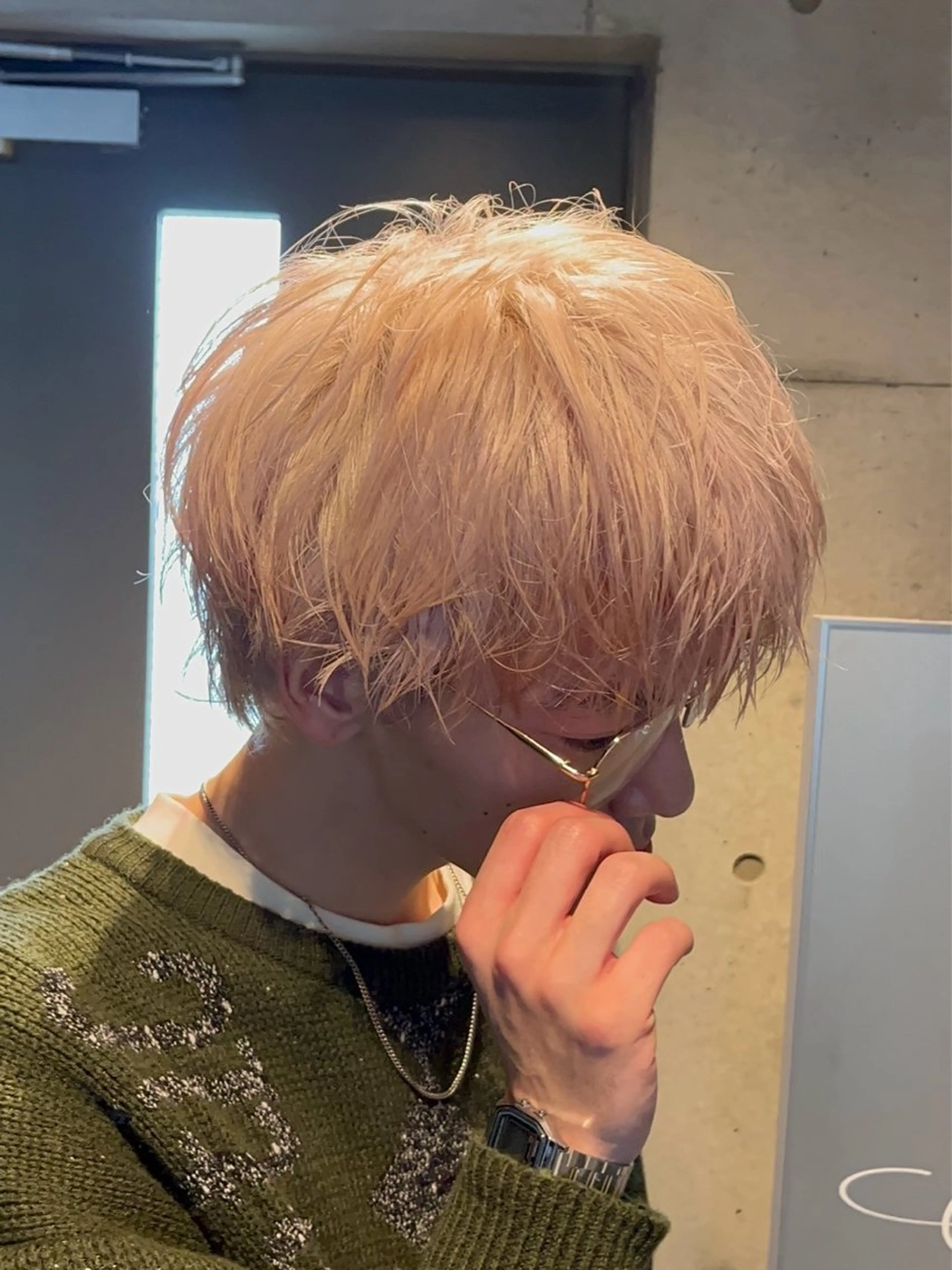 カラー メンズ カット ヘアカラー 透明感✨ SAKIのヘアスタイル