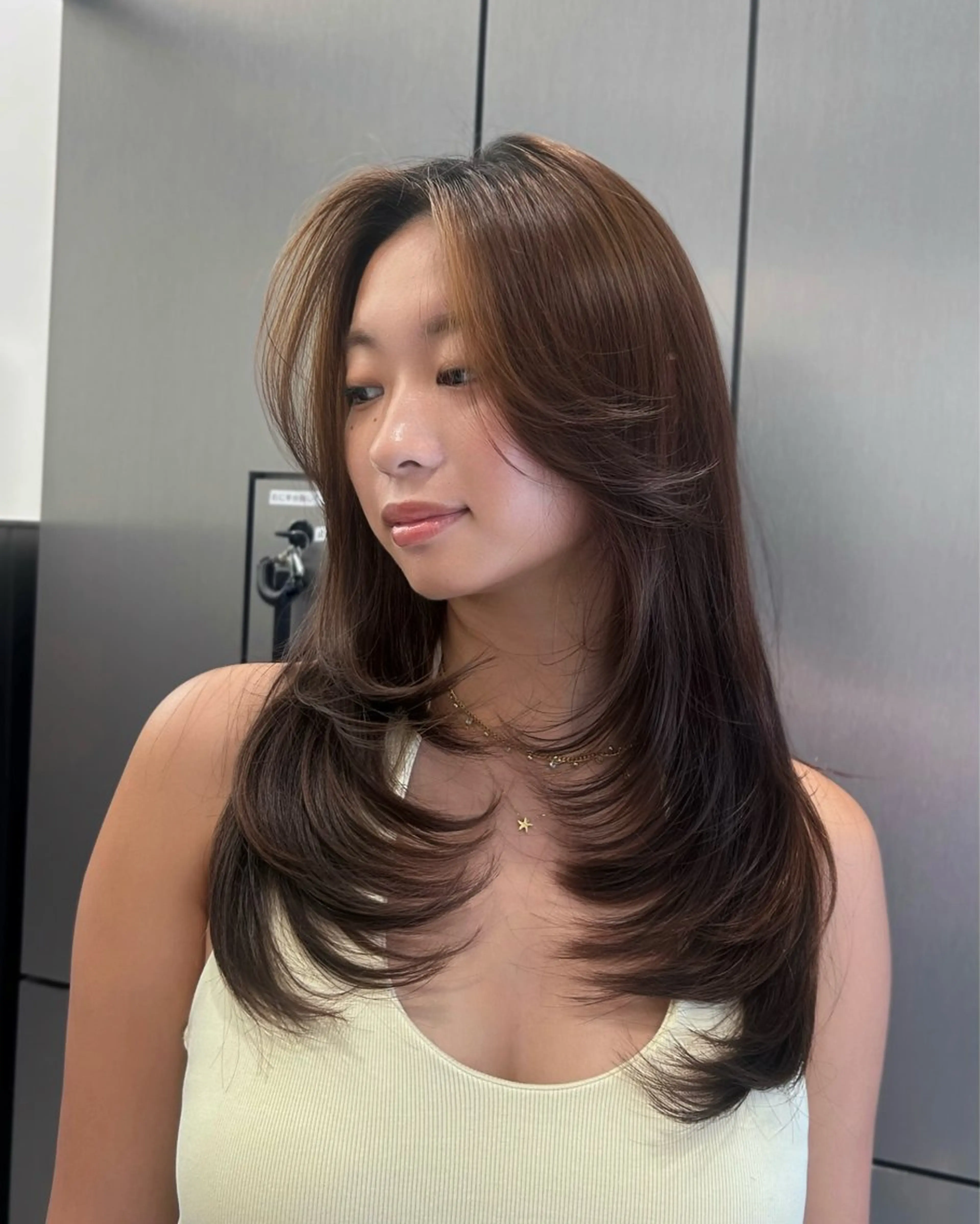 ロング レイヤーカット カット トリートメント 大人レイヤー/艶髪 🇺🇸TOMONAのヘアスタイル