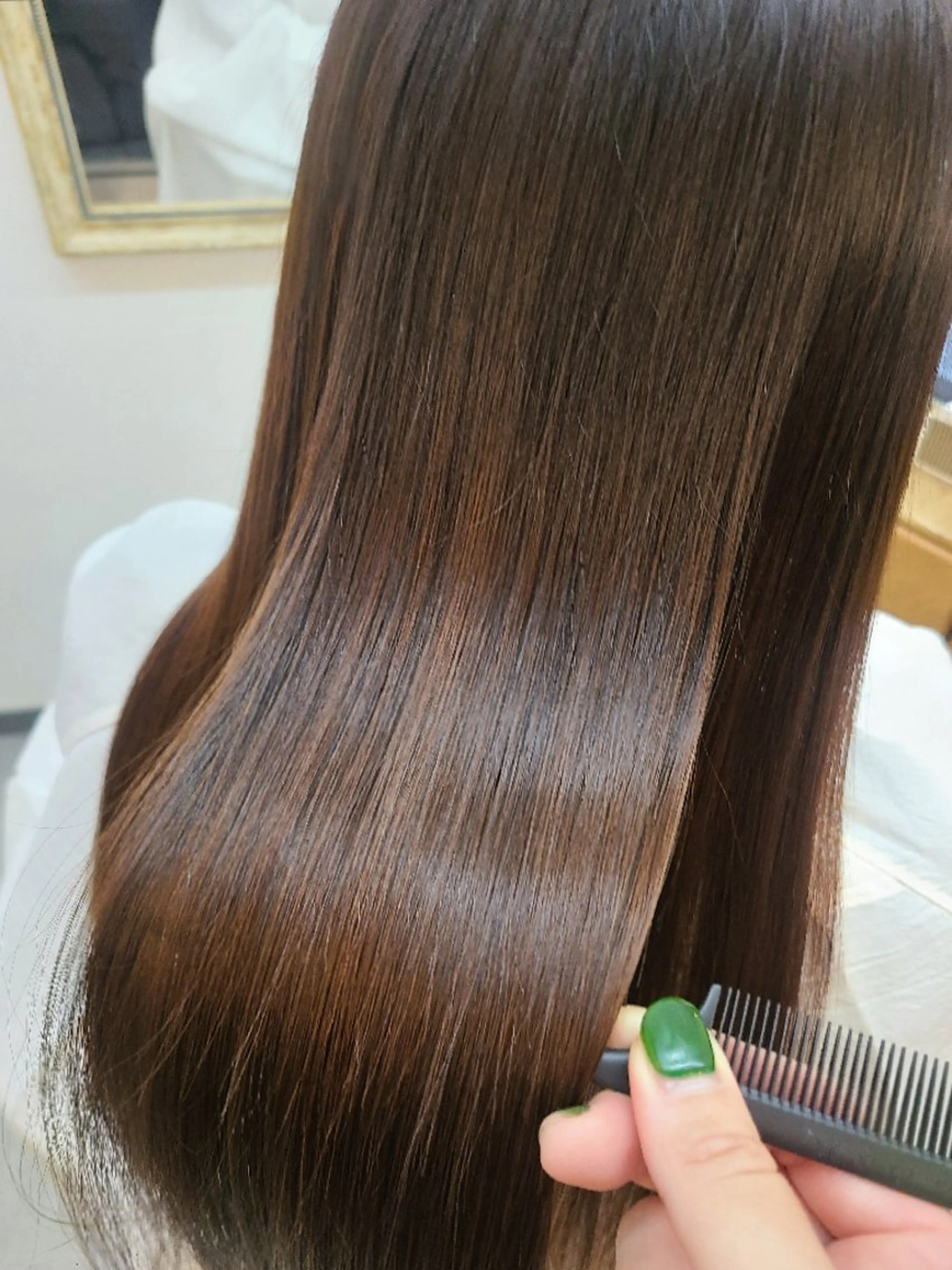 【7~9レベル】艶さら🤍美髪育成カラー➕ﾄﾘｰﾄﾒﾝﾄ 【ロング料金なし🙅‍♀️❗】の写真