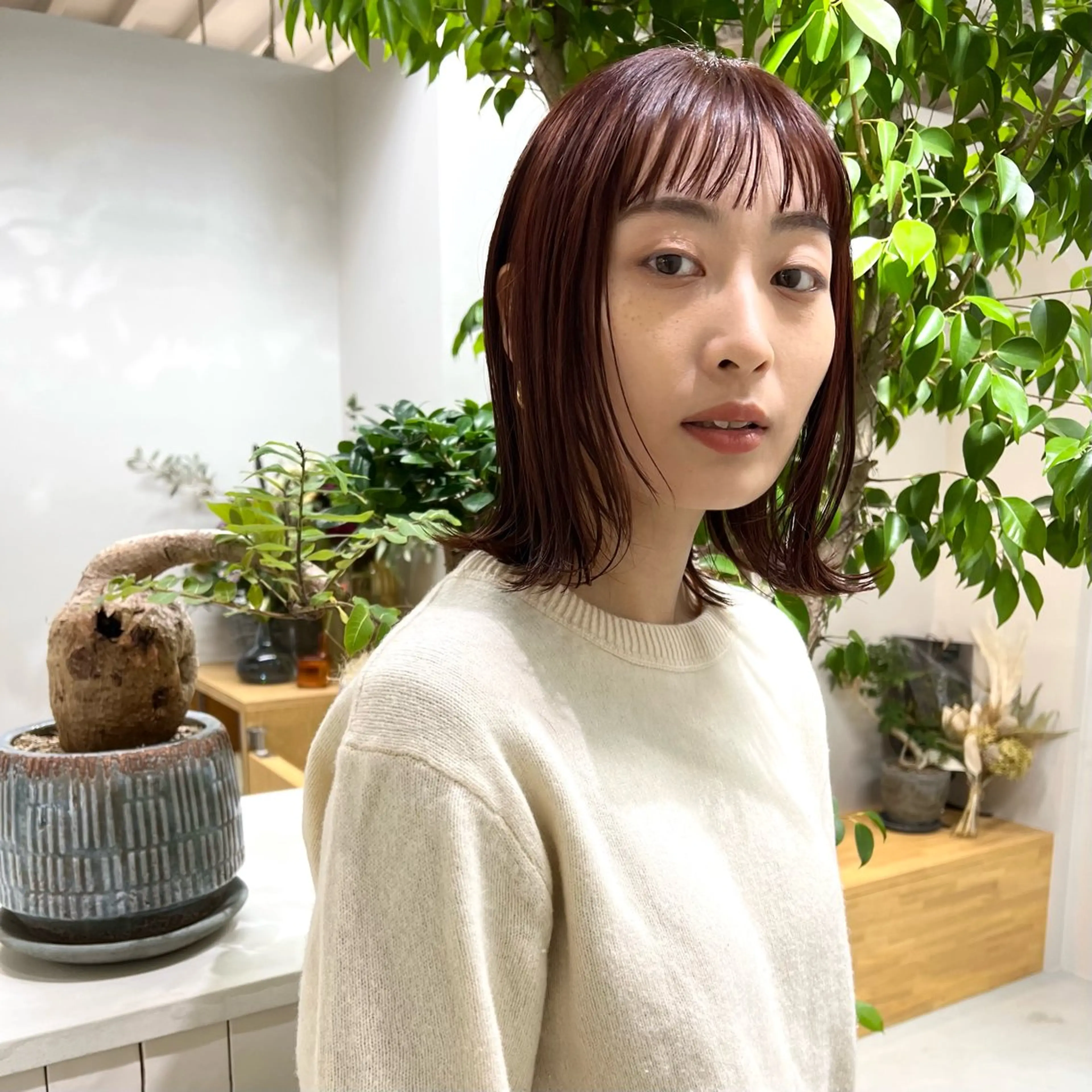 カラー ヘアカラー 三好 万葉のヘアスタイル
