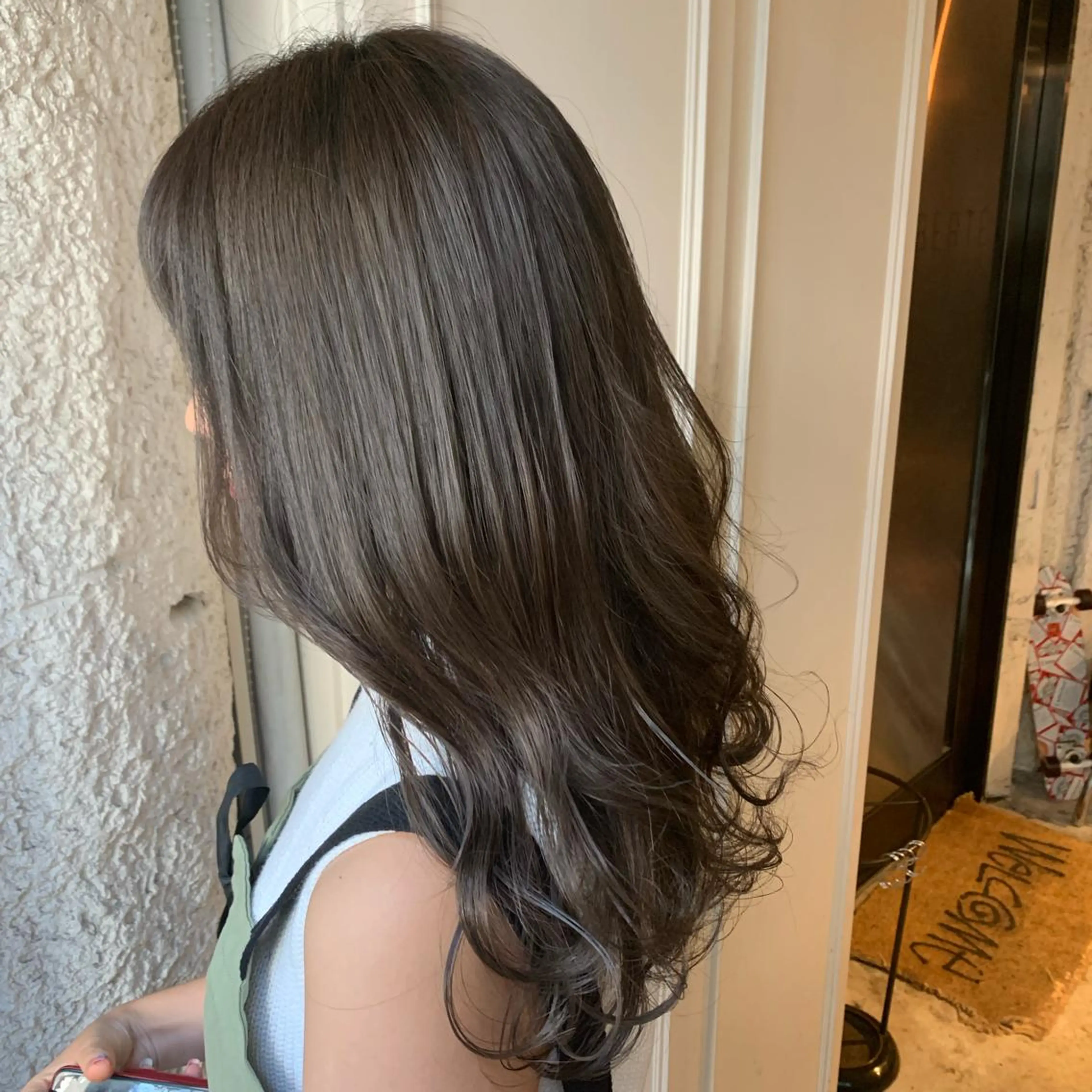 ロング カラー ヘアアレンジ ベージュカラー 再現度&髪質改善 LISAのヘアスタイル