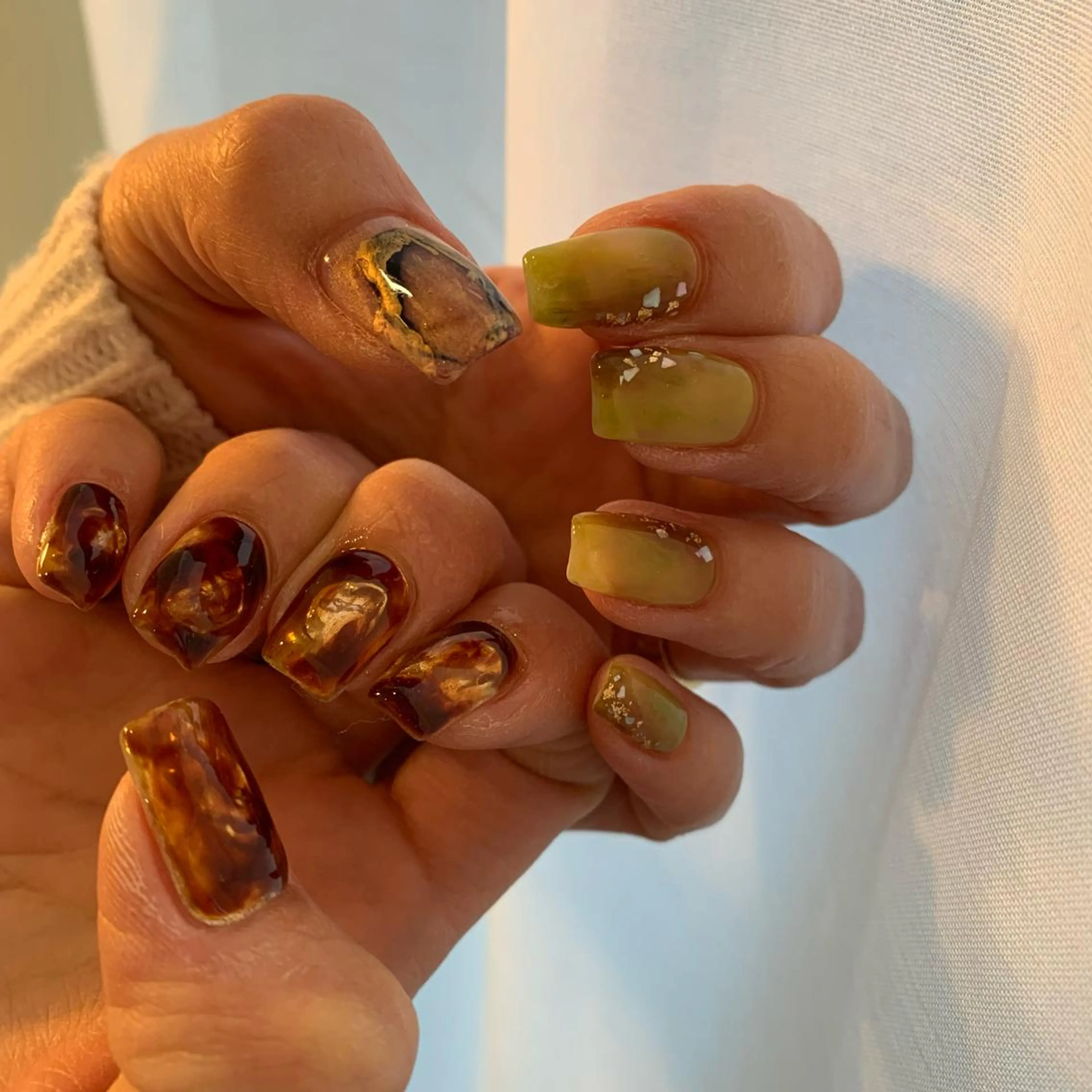 ネイル ニュアンスネイル ハンドネイル 佐藤 穂乃香のネイルデザイン