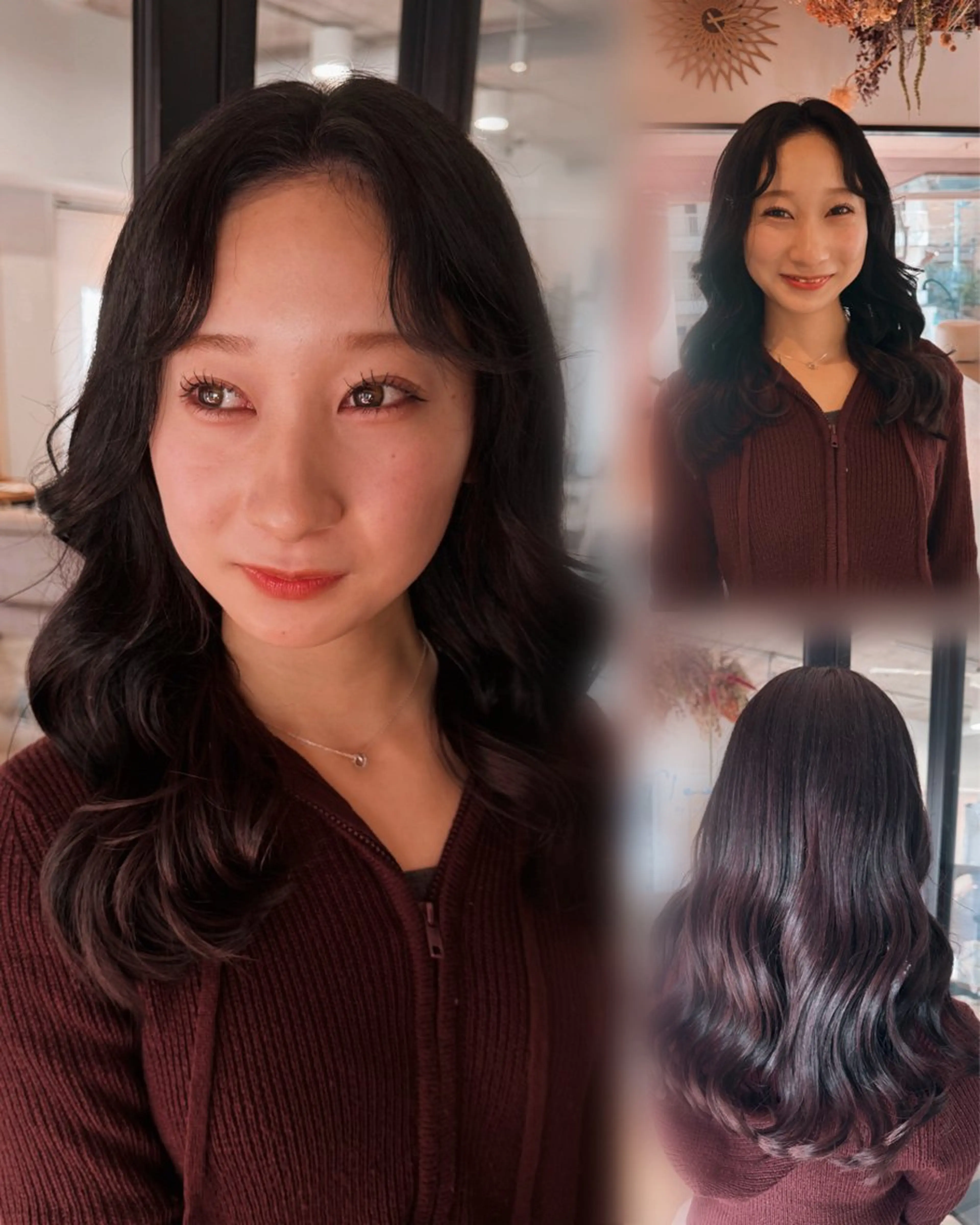 セミロング カット ヘアカラー saki/Insta fleur_sakiのヘアスタイル