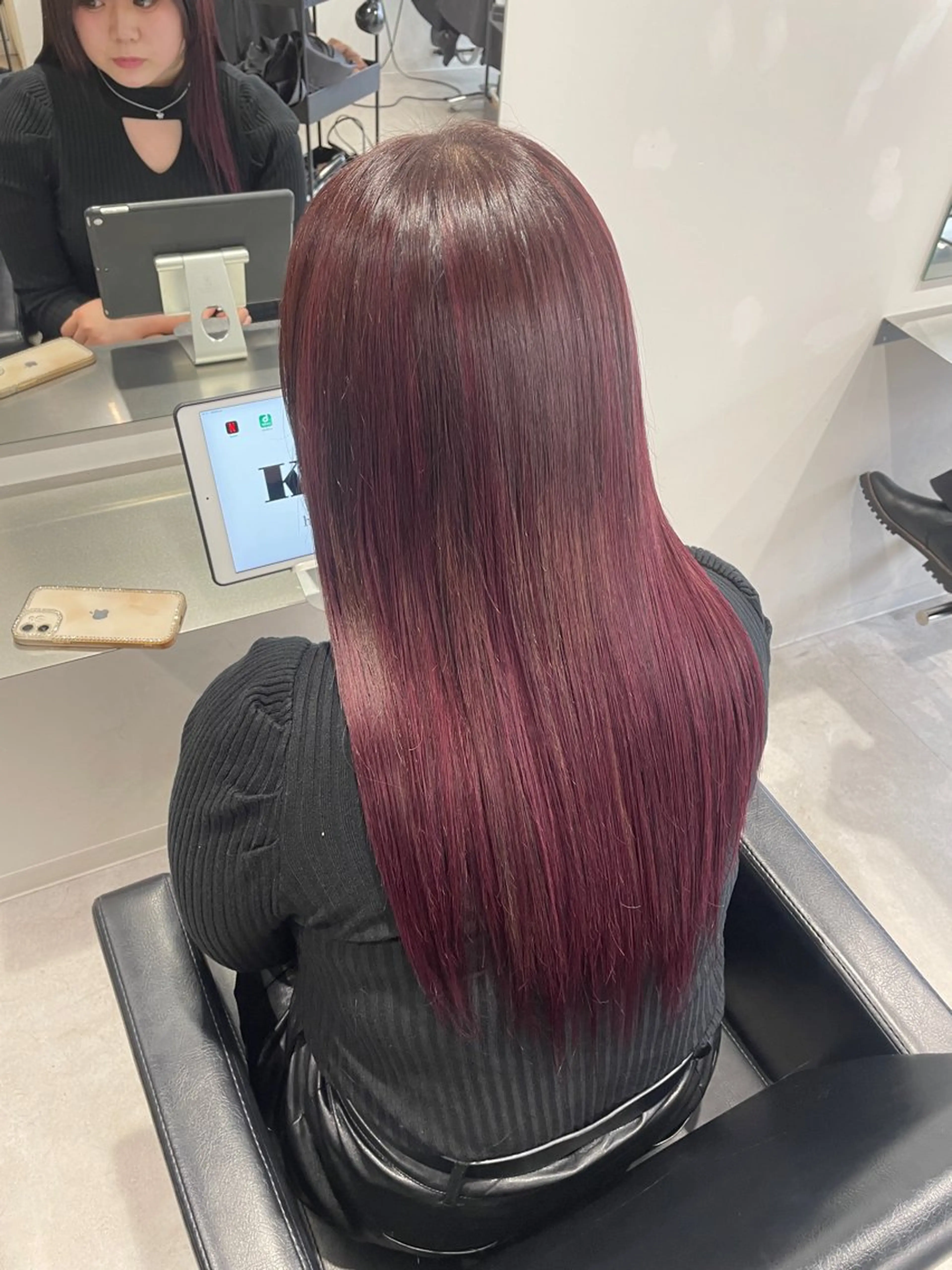 ロング レイヤーカット ヘアカラー エクステ MIHO☾·̩͙⋆ Kroのヘアスタイル