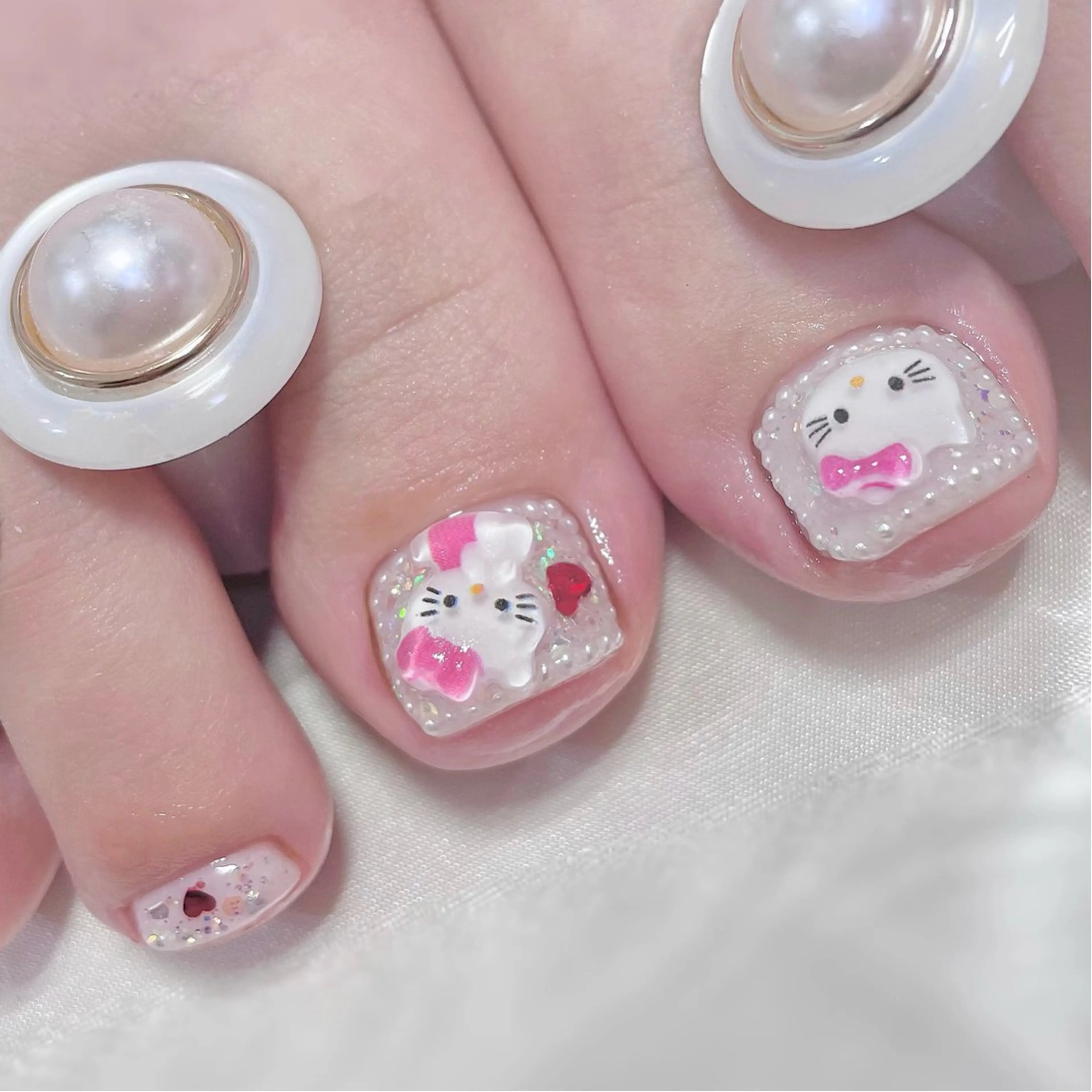 ネイル 長さ出し フットネイル RUMI nailのネイルデザイン