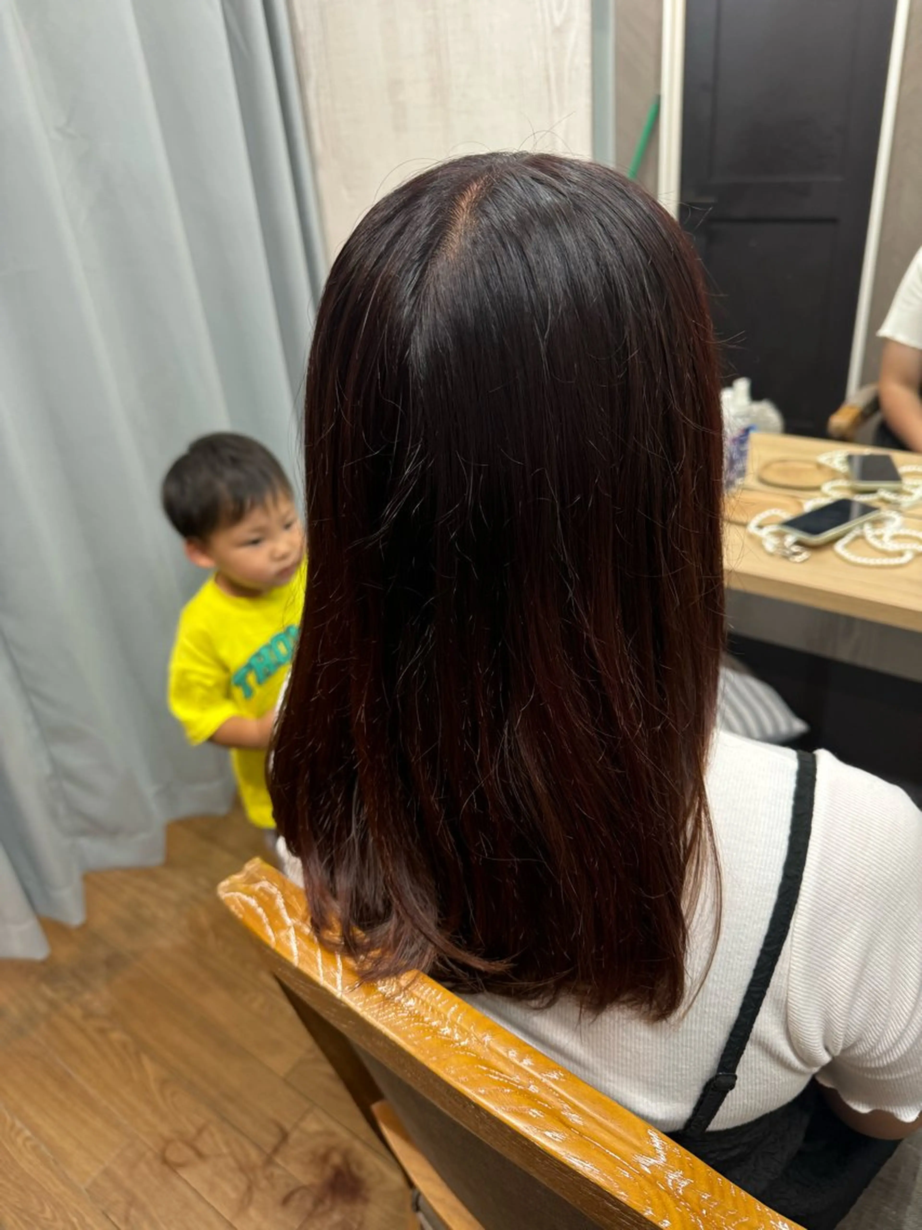 セミロング カラー カット ヘアカラー トリートメント TELA HAIR 稲毛店　千尋のヘアスタイル