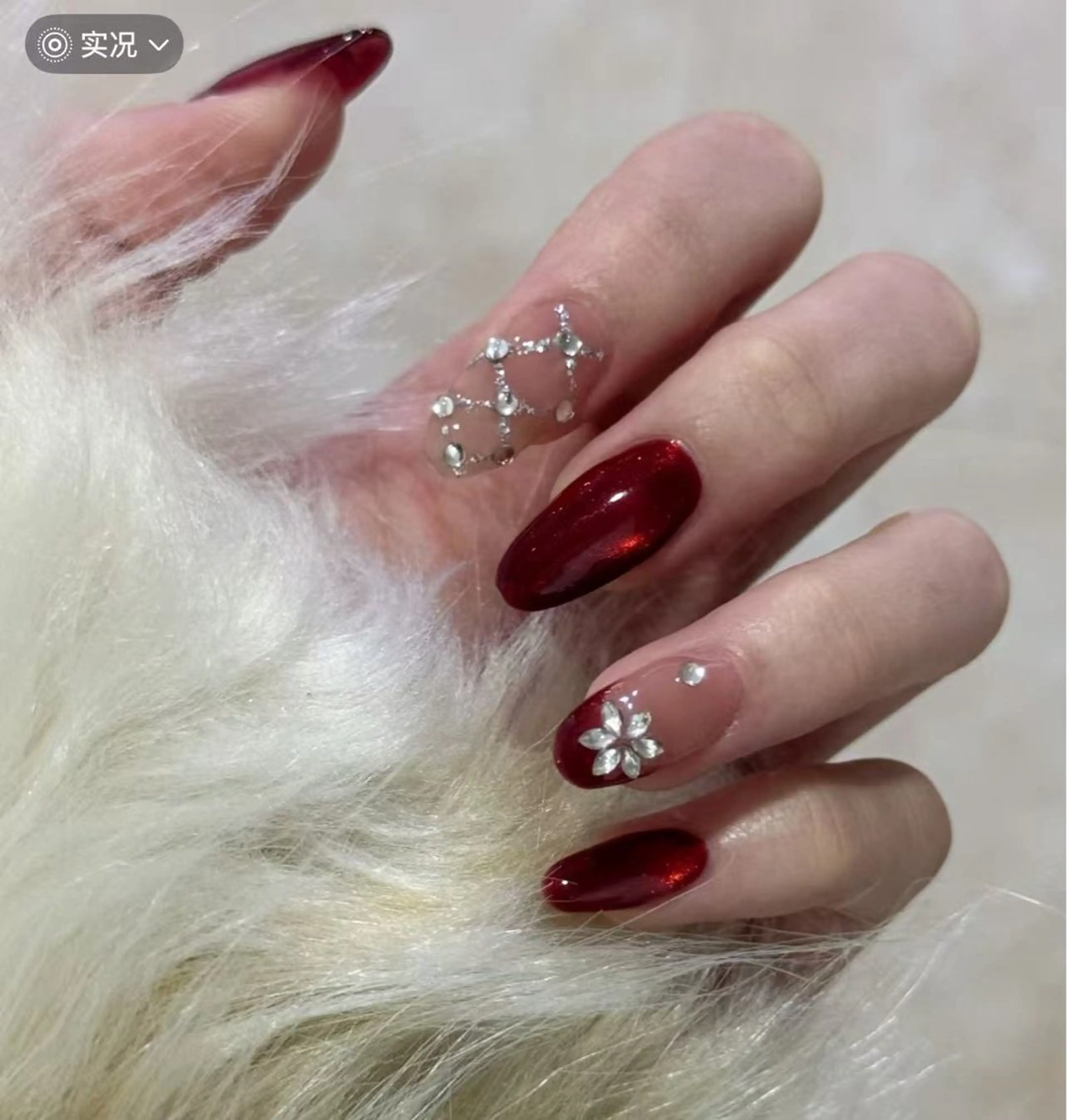 定額ネイル💅メニュー写真デザイン★🌸人気💕 冬限定の雪花ネイル6の写真