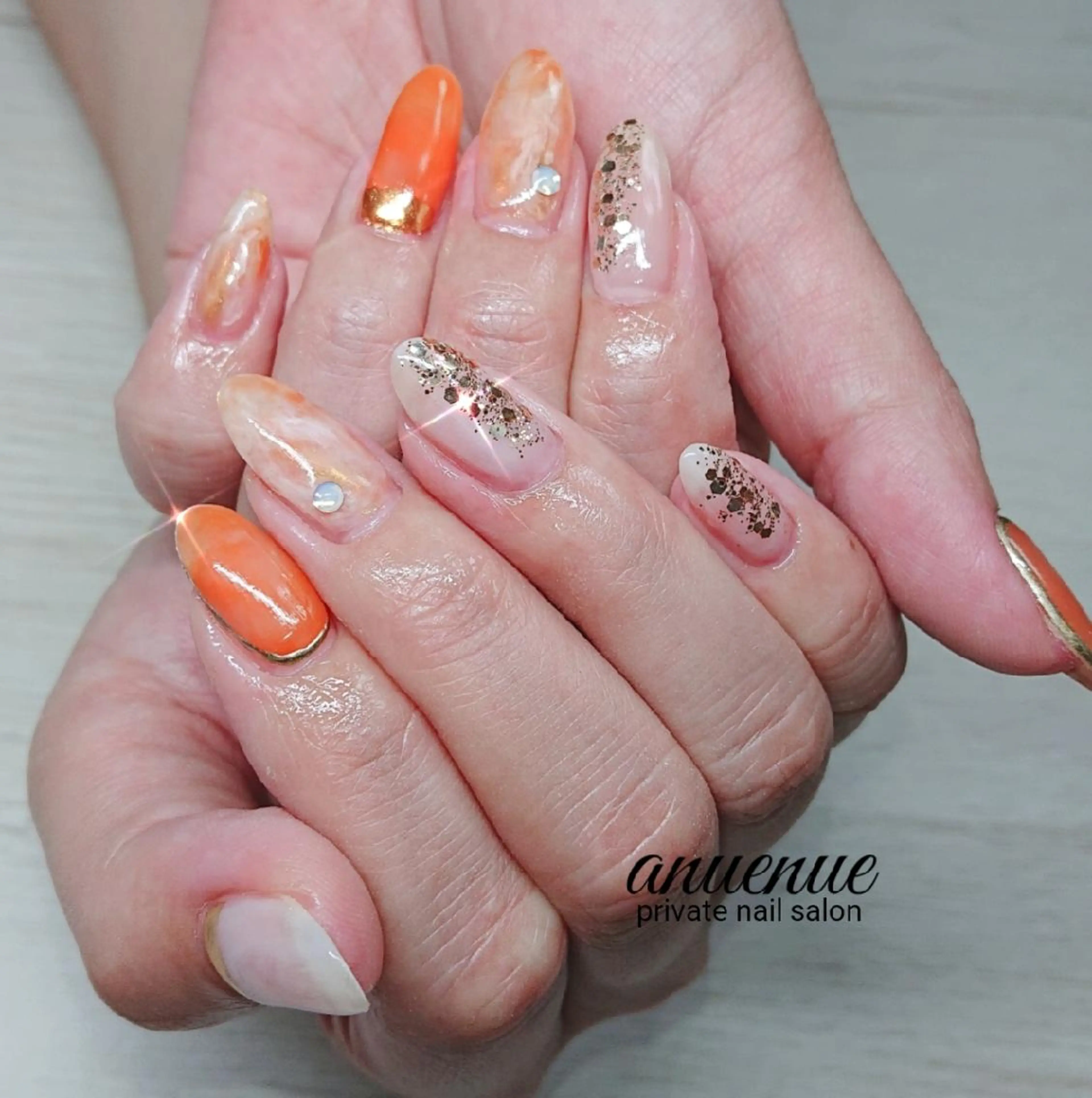 ネイル ハンドネイル ハンドケア anuenu eのネイルデザイン