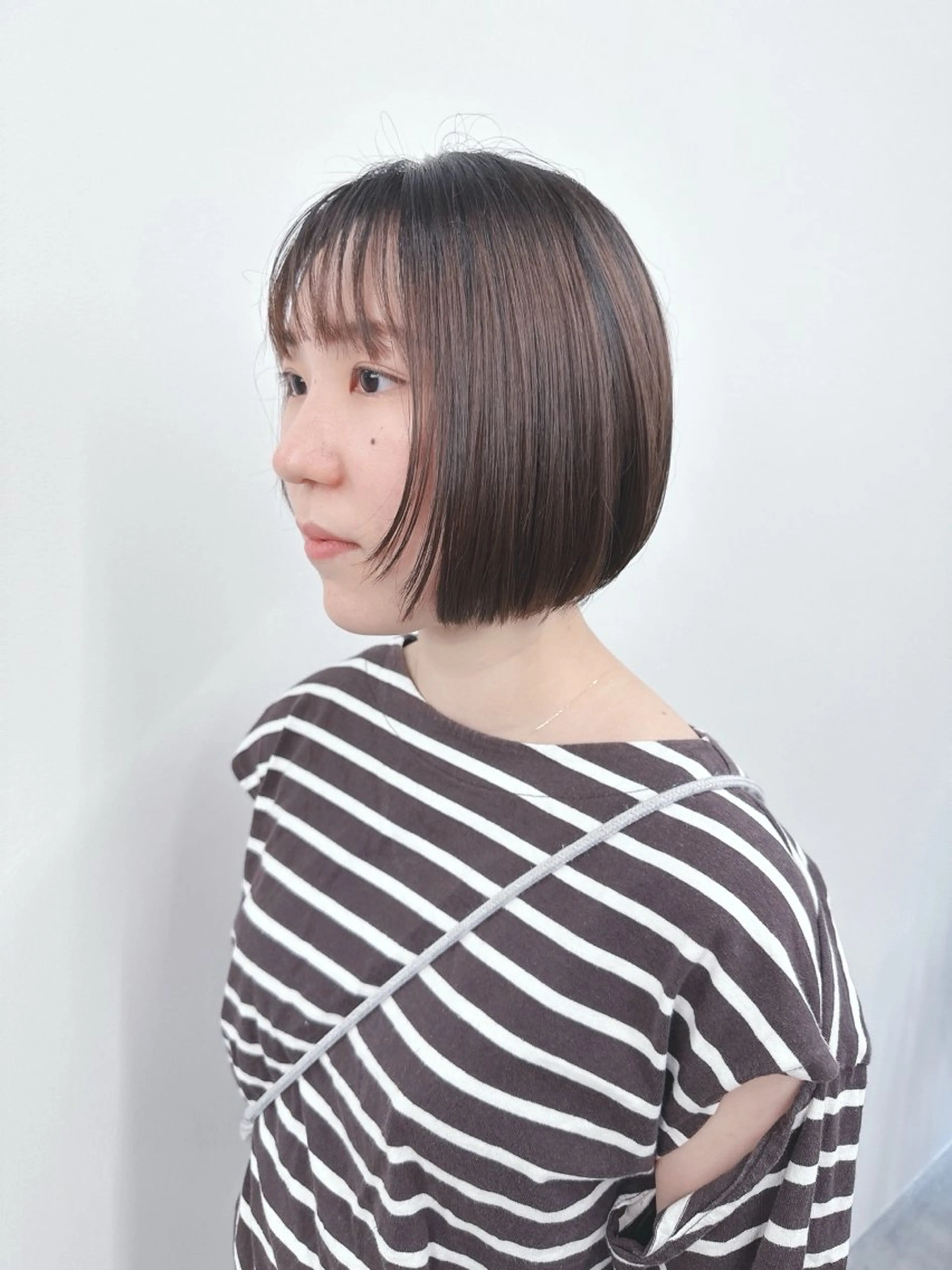 ミディアム カット トリートメント ヘッドスパ パーマボブ/丸みボブ /くせ毛/とういのヘアスタイル