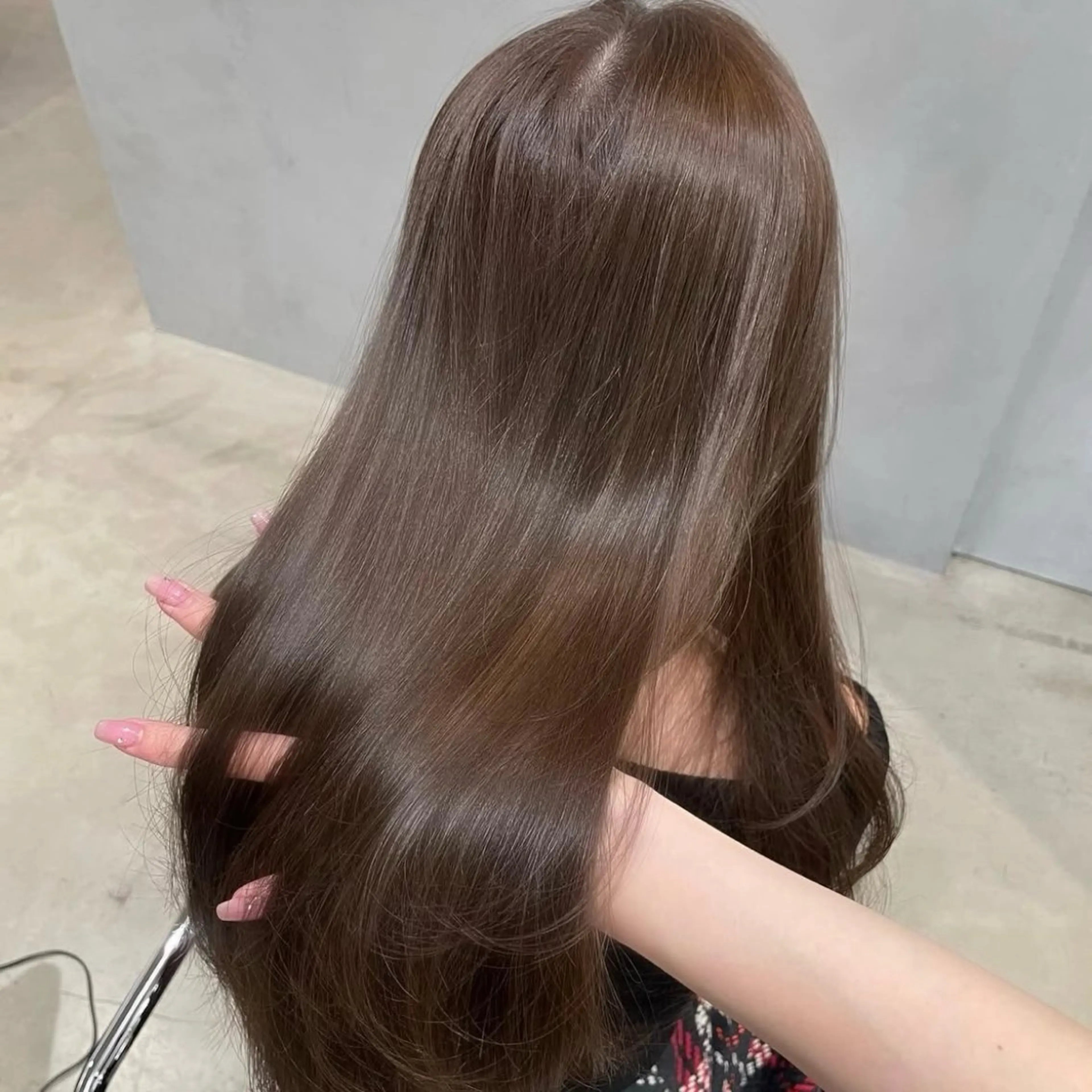 ロング カラー ベージュカラー ブラウンカラー ブラウンベージュ モテ韓国ヘア/ レイヤー🤍RIKAのヘアスタイル