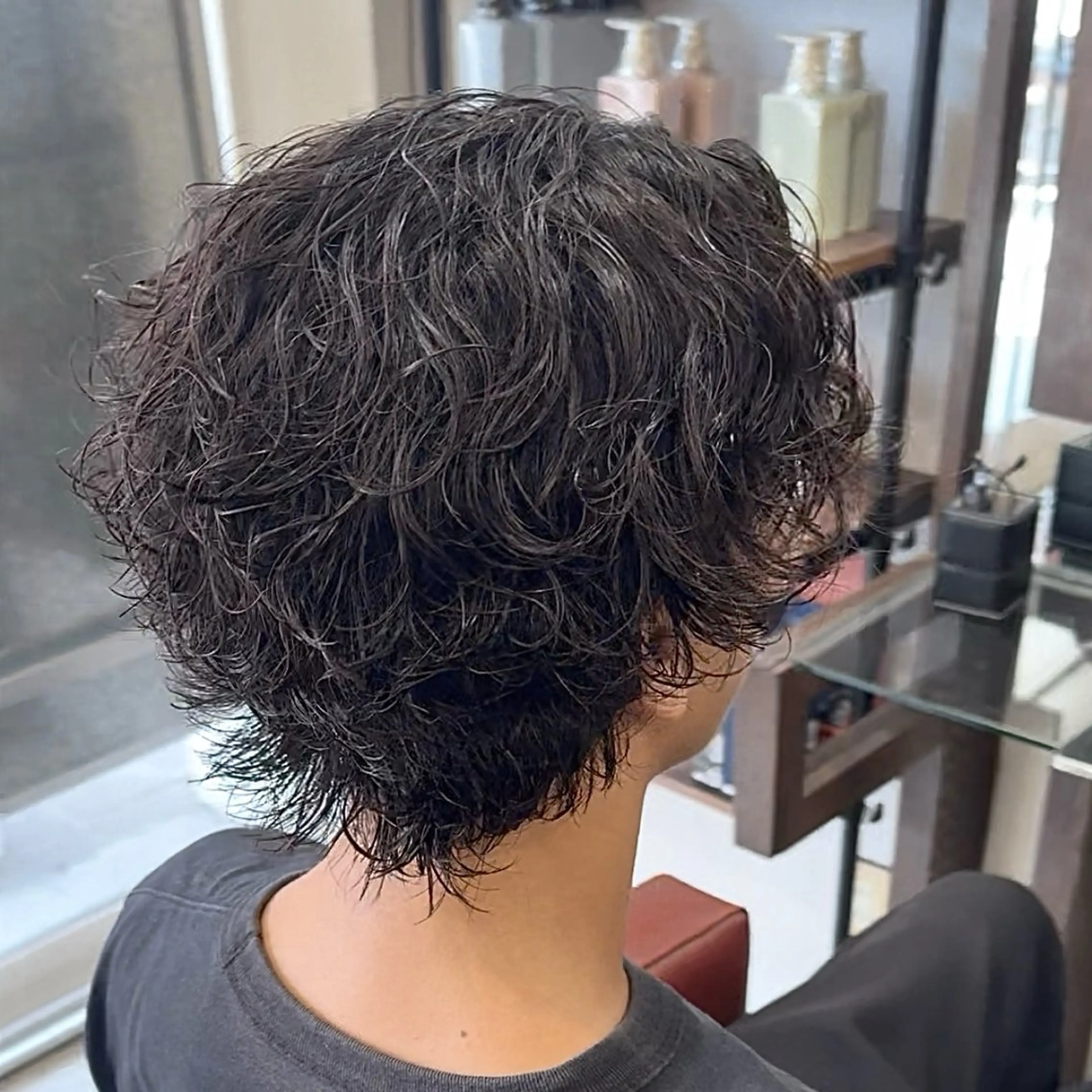 パーマ メンズ カット パーマ 波巻き|シャドウ| サーフカール|RYUのヘアスタイル