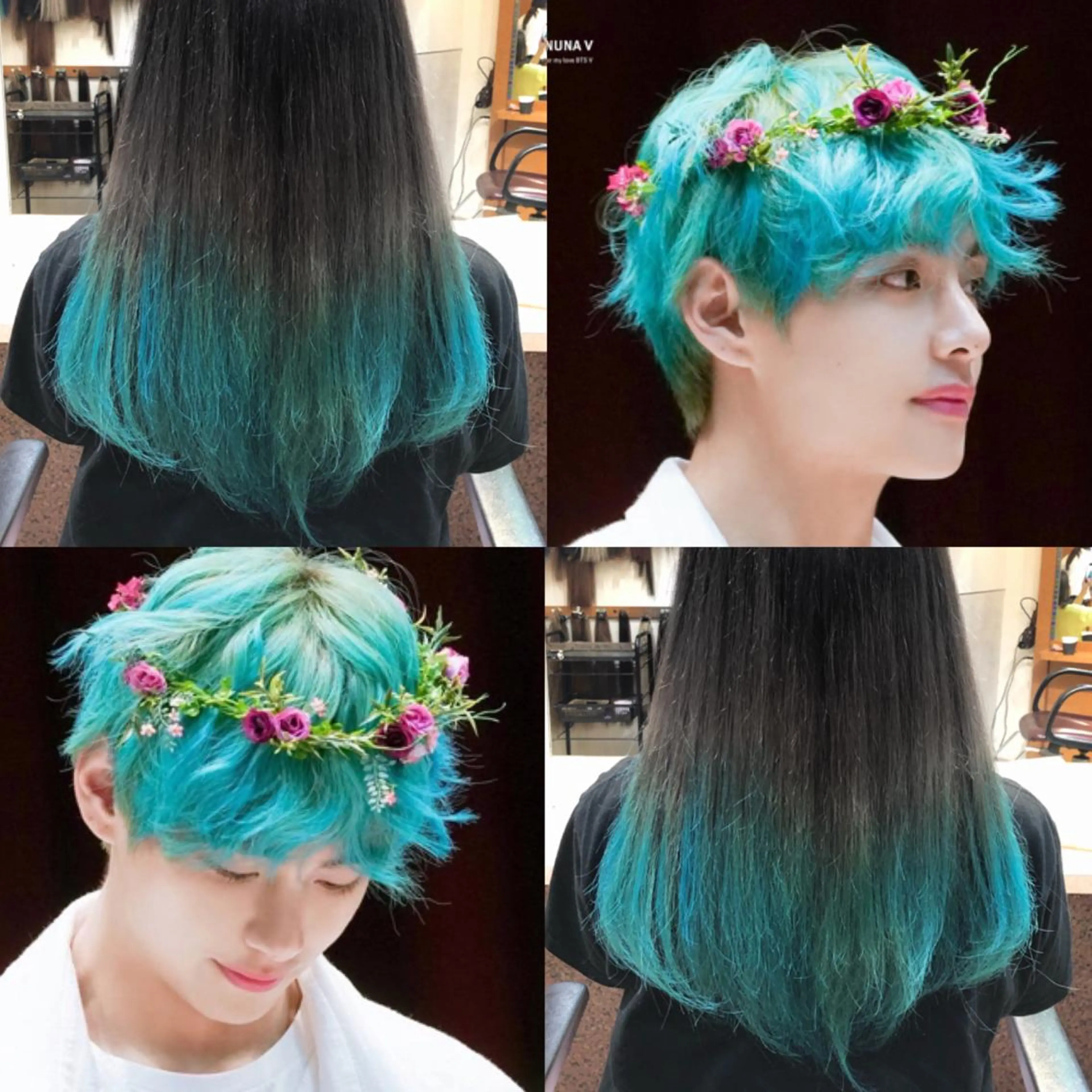ロング カラー ヘアセット 韓国ヘア🤍髪質改善 🇰🇷AKANEのヘアスタイル