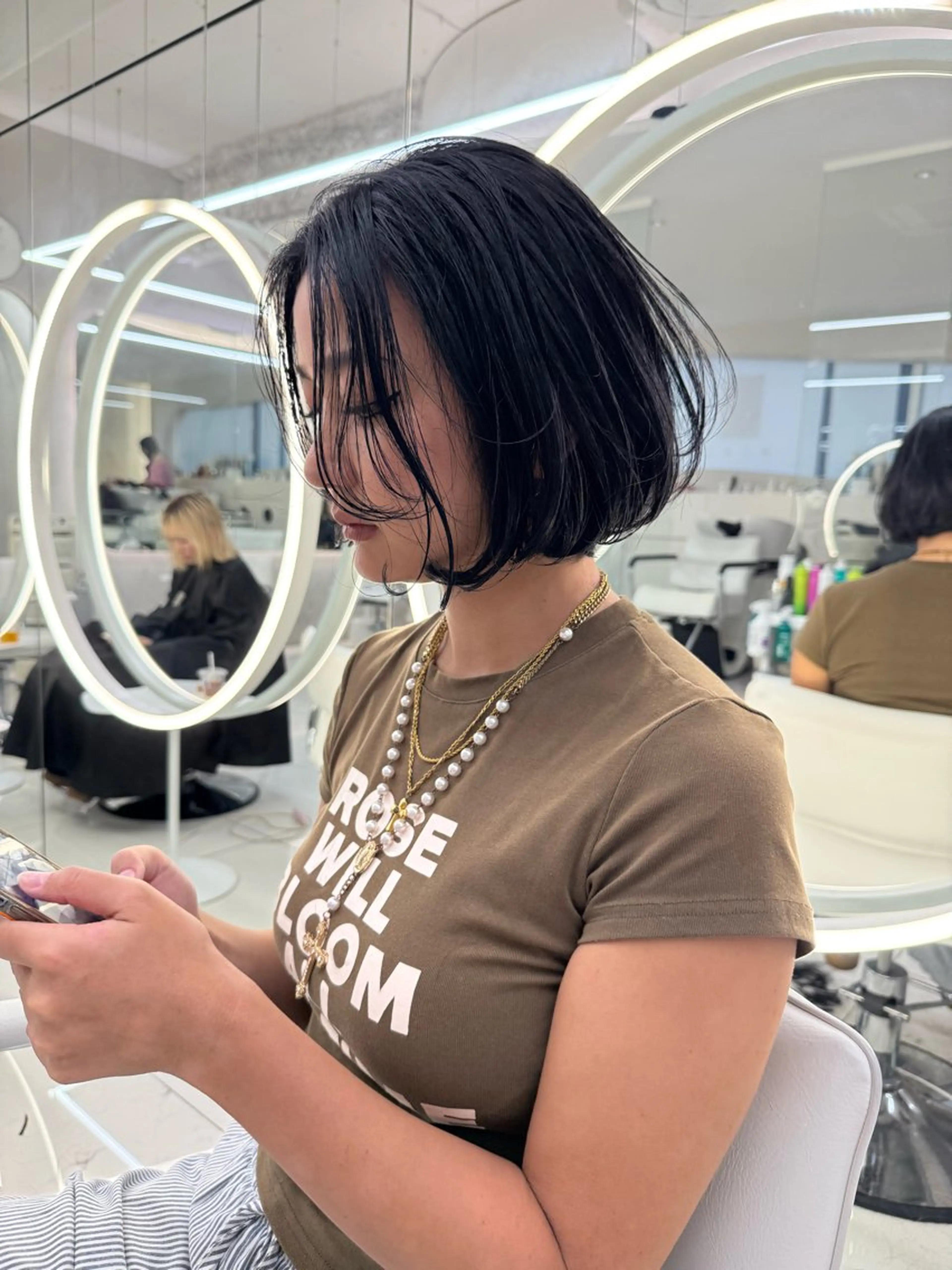 ショート カット ヘアカラー ハイトーンボブ Mizuki.のヘアスタイル