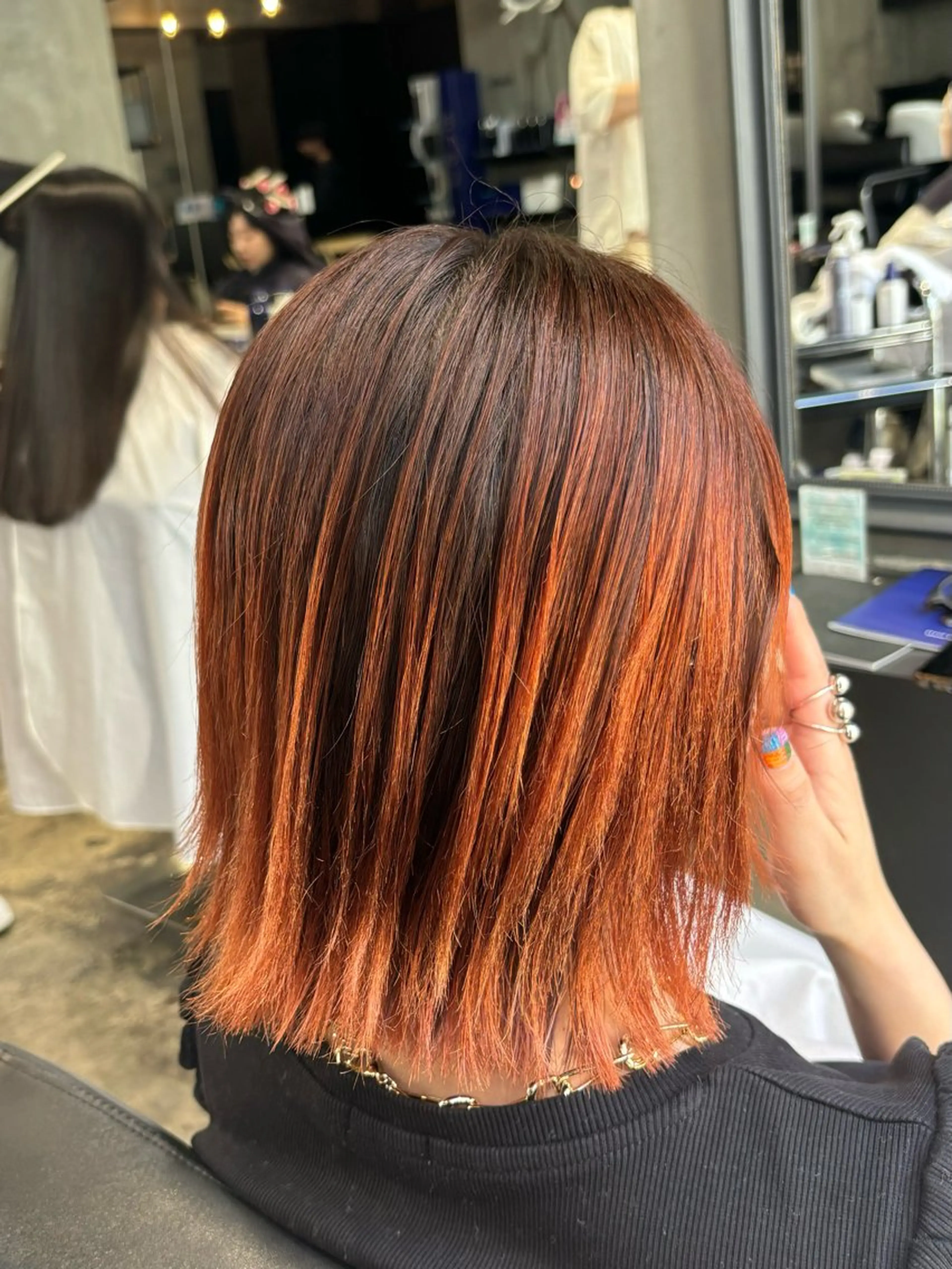 ミディアム カラー カット ヘアカラー 川尻 竜正のヘアスタイル