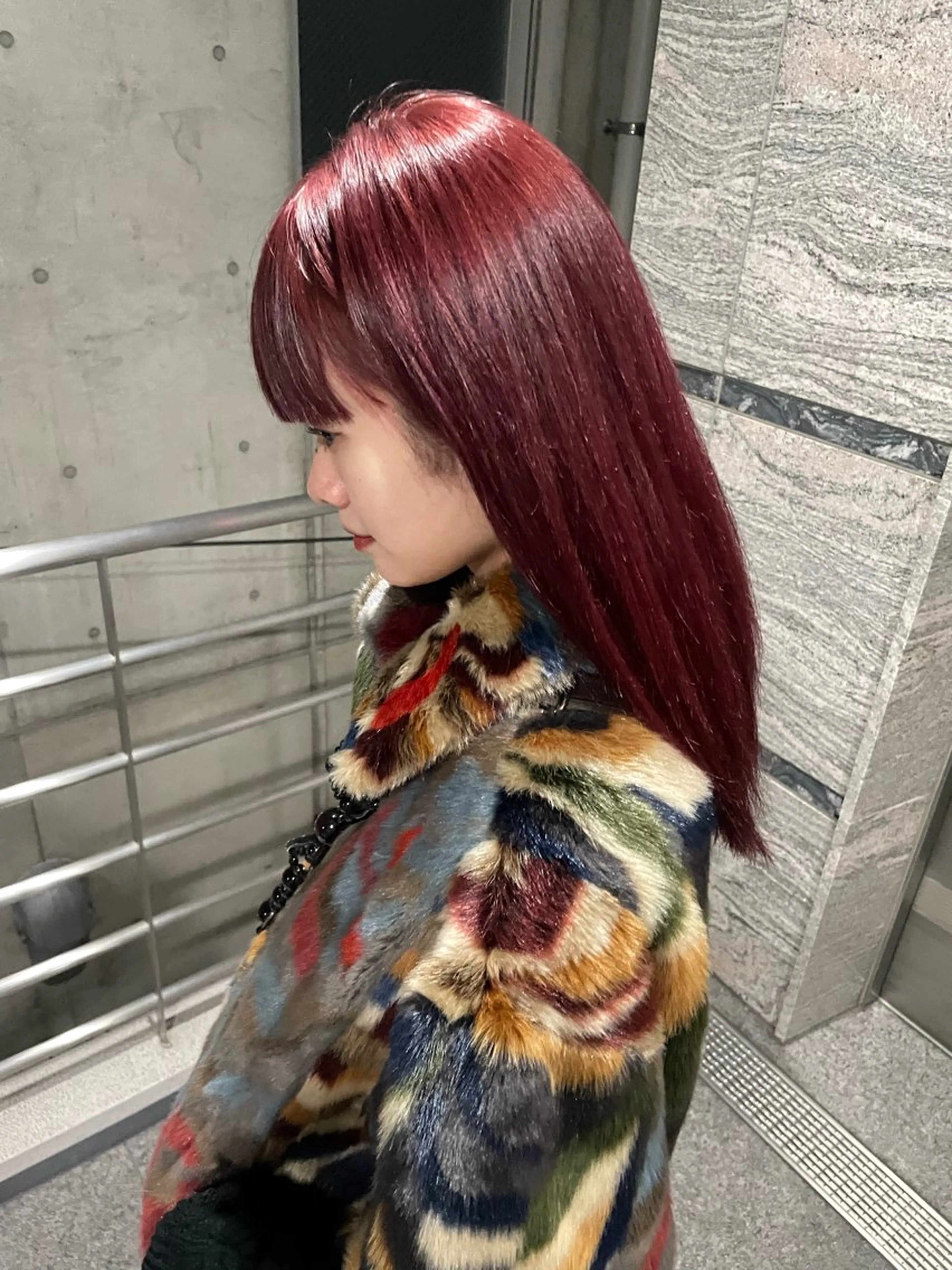 ロング カラー カット ヘアカラー satsuki ito/暖色、パーマのヘアスタイル