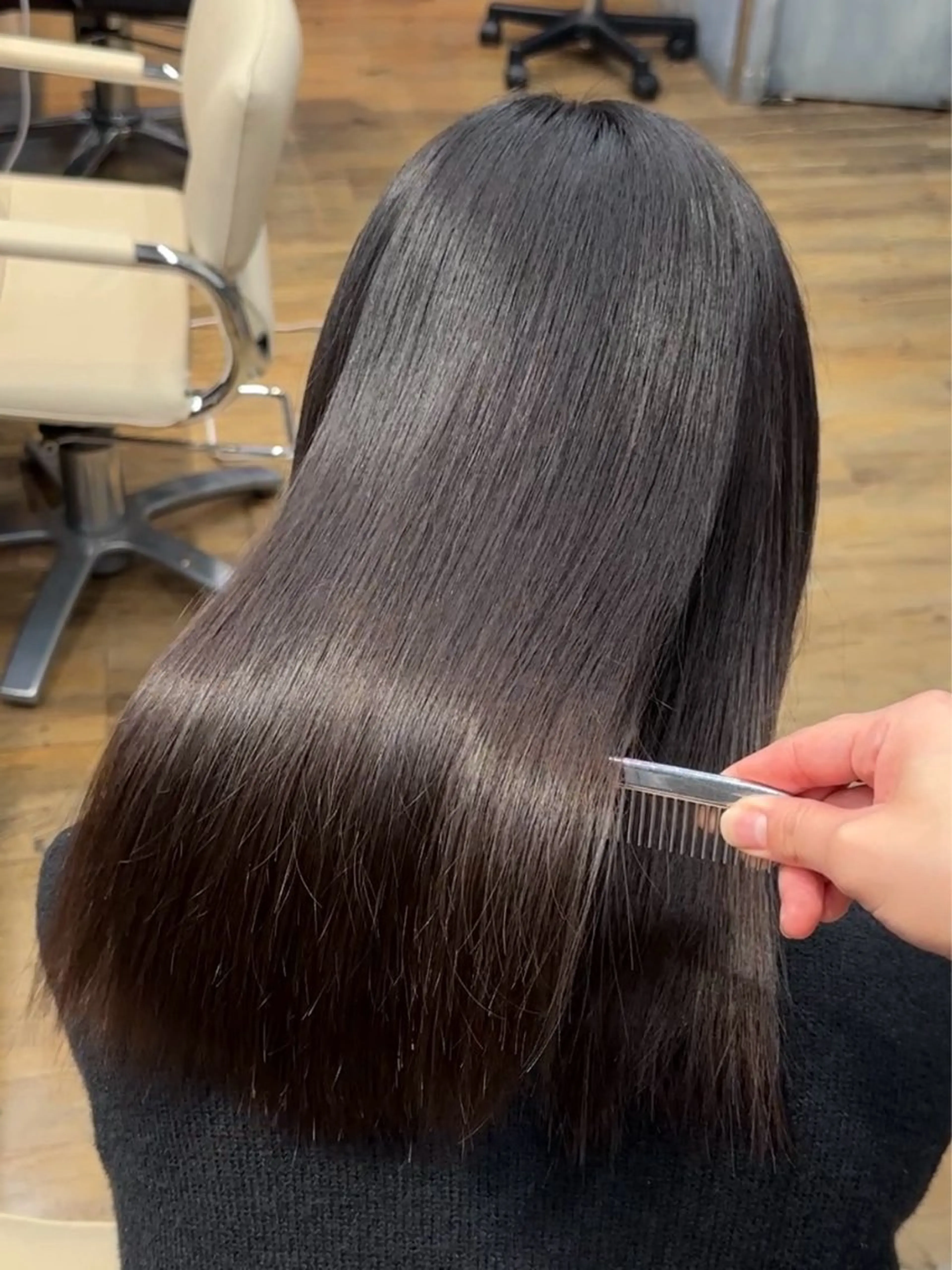 セミロング カット 縮毛矯正 トリートメント 髪質改善/レイヤー/ 艶髪🎀ayaneのヘアスタイル