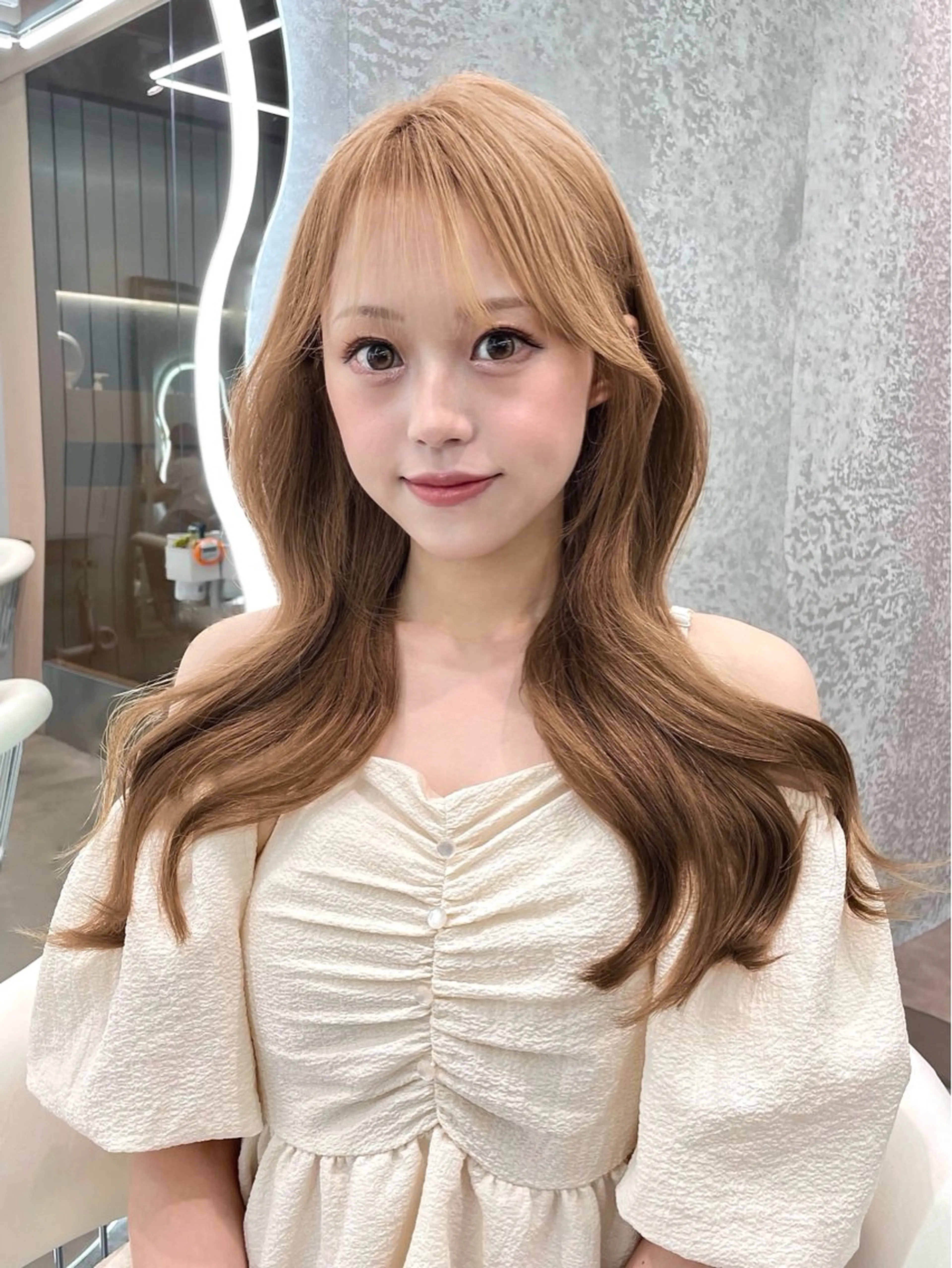 ロング カット ヘアカラー トリートメント 大宮🤍髪質改善 韓国ヘア🪽なるのヘアスタイル