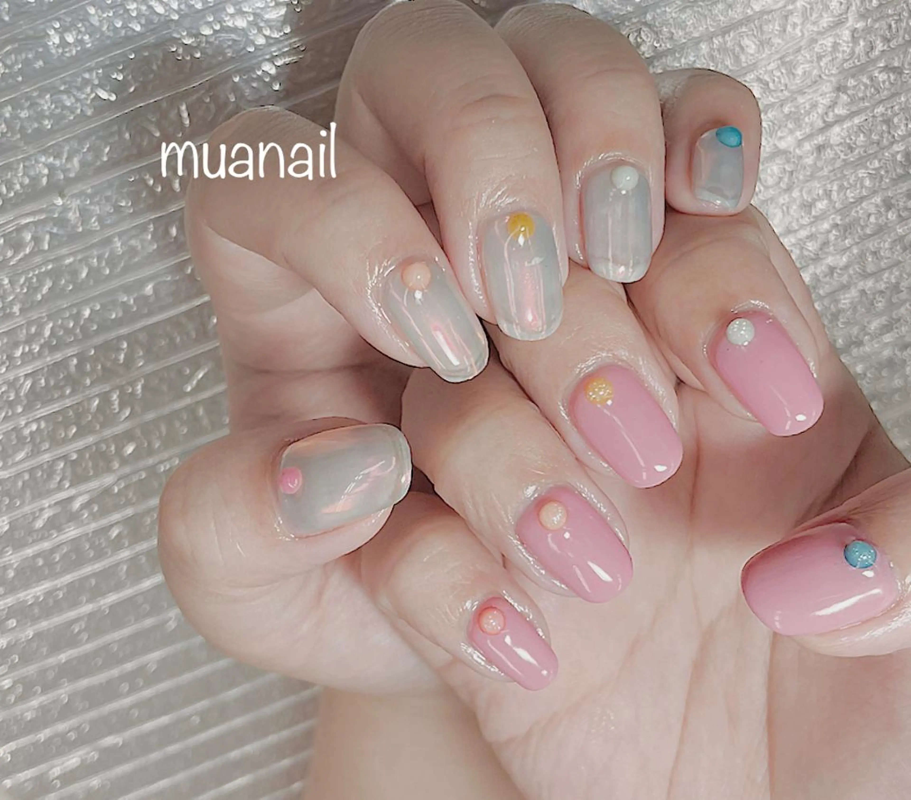 ネイル ストーンネイル ハンドネイル mua nail mikiのネイルデザイン
