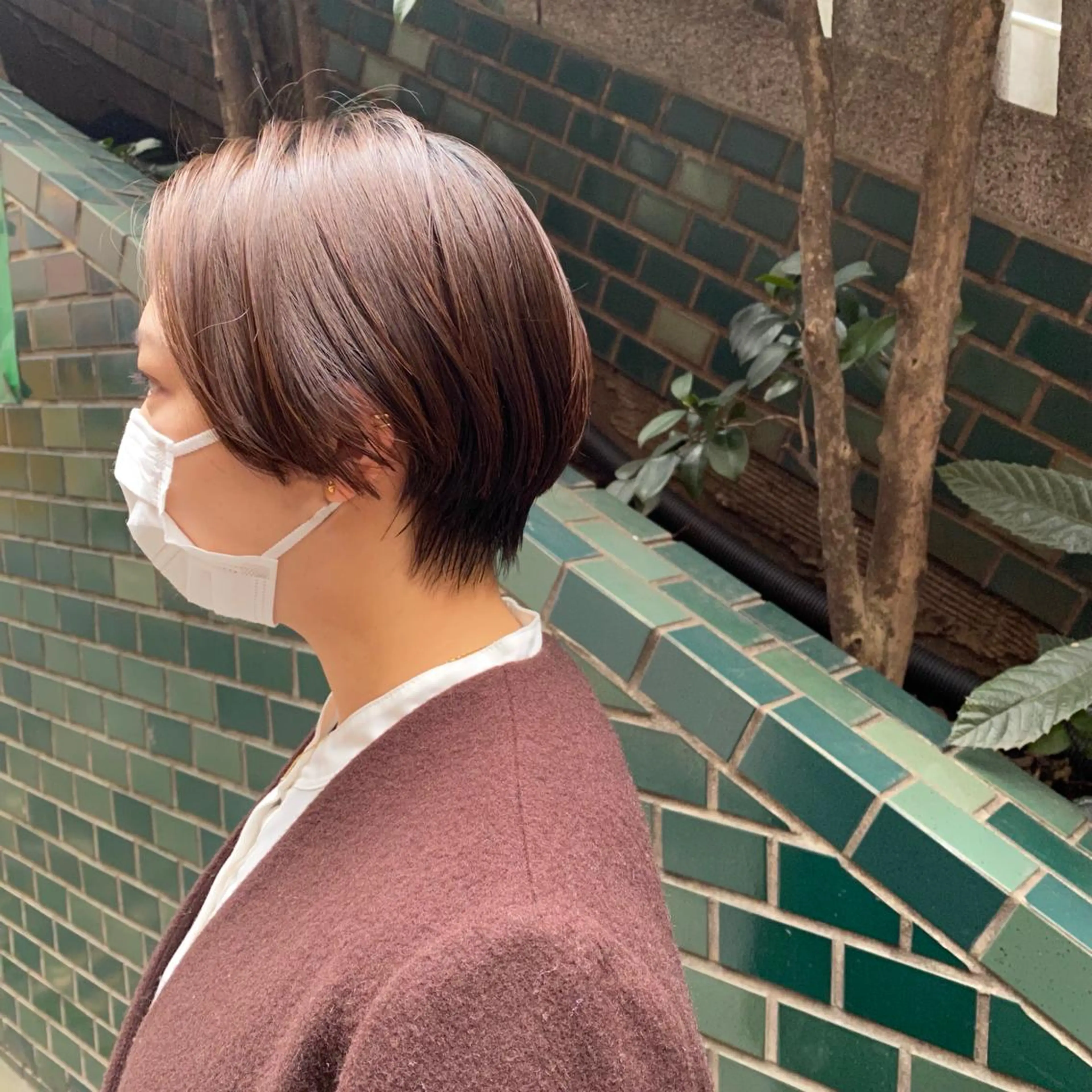 ショート ショートヘア LATTE所属・垢抜け顔周り／韓国 ヘア𝑺𝒂𝒌𝒊のヘアスタイル