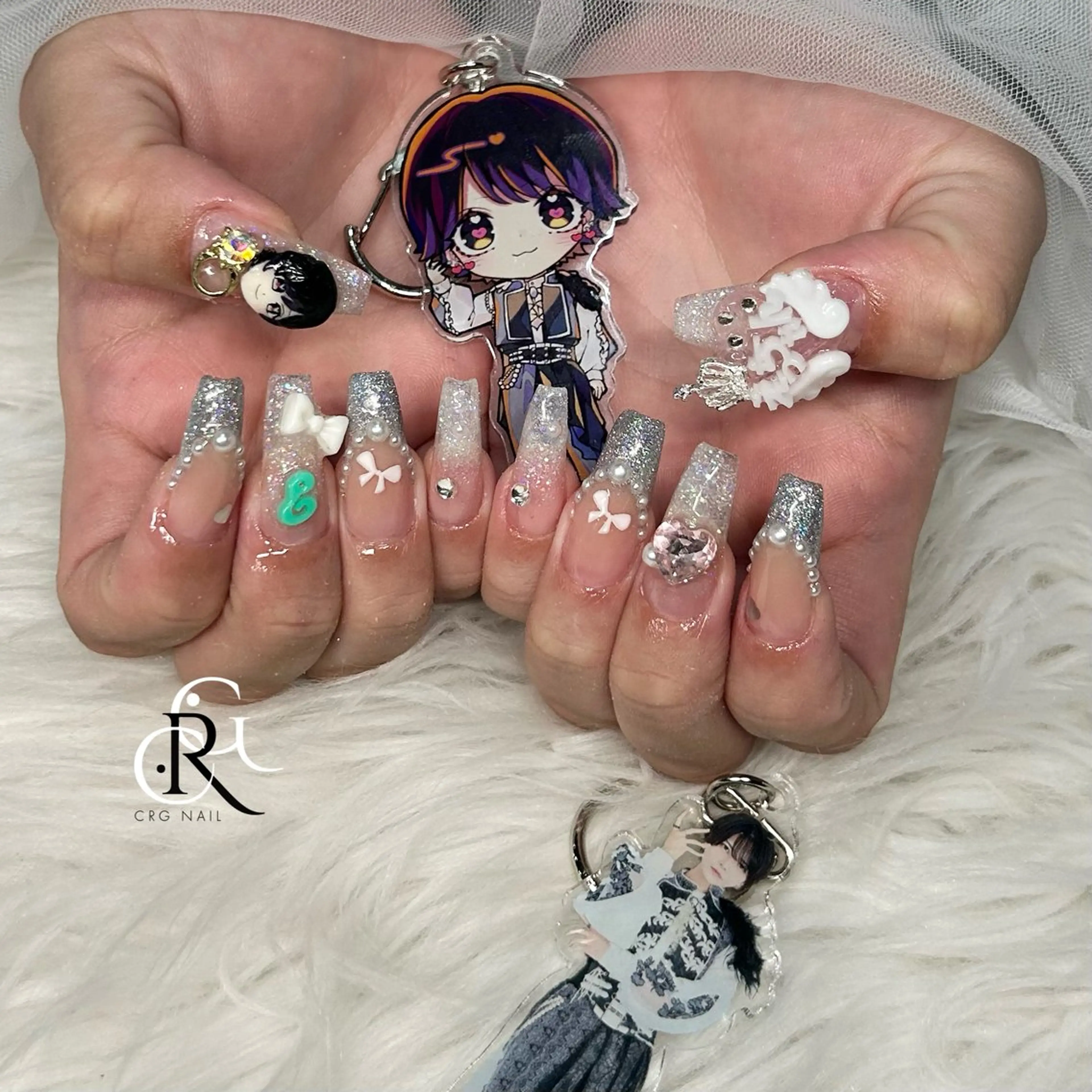 ロング ハンドネイル CRGNAIL RENAのネイルデザイン
