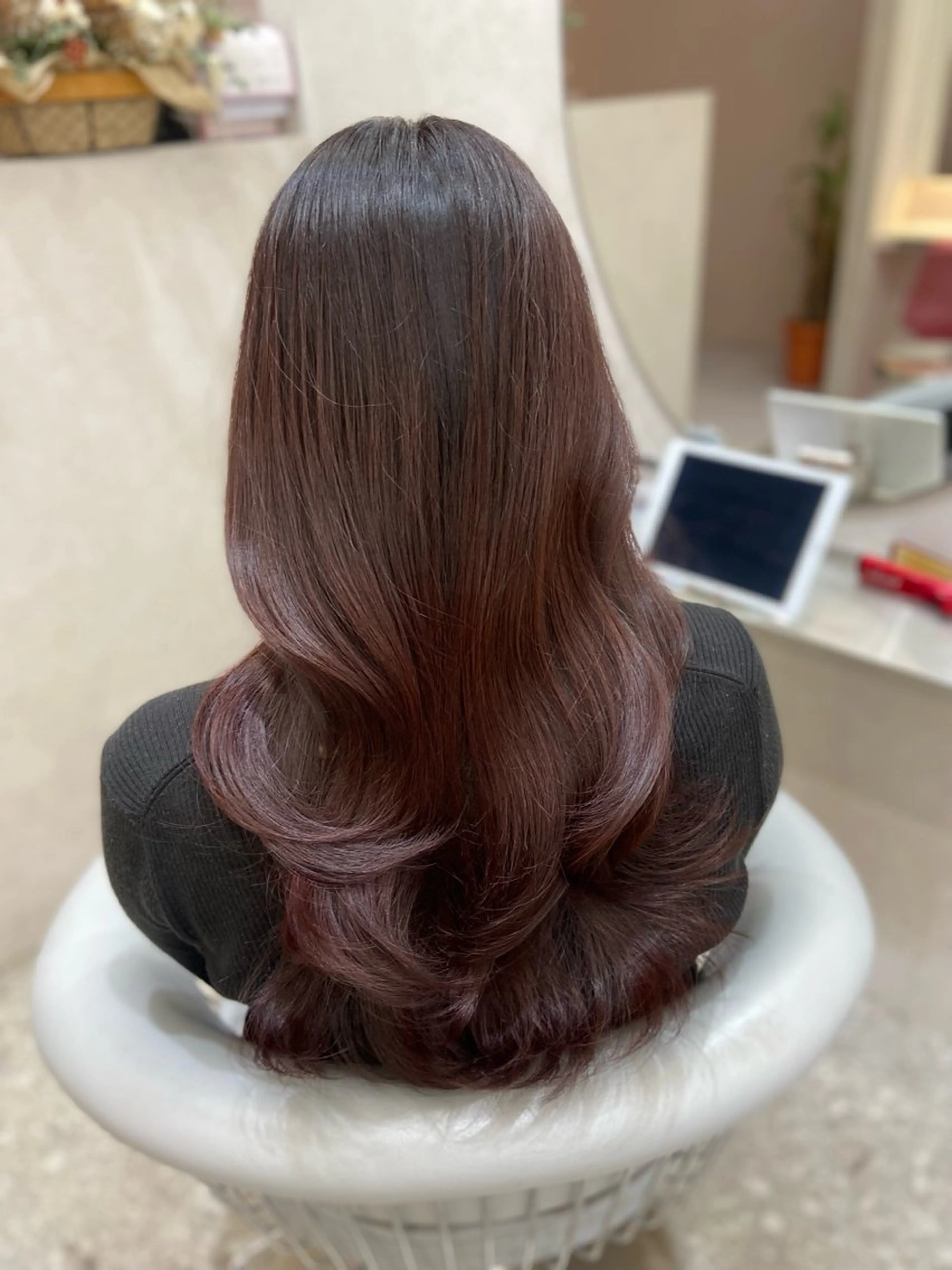 ロング カラー 新宿/韓国ヘア 中明度カラー/かやのヘアスタイル