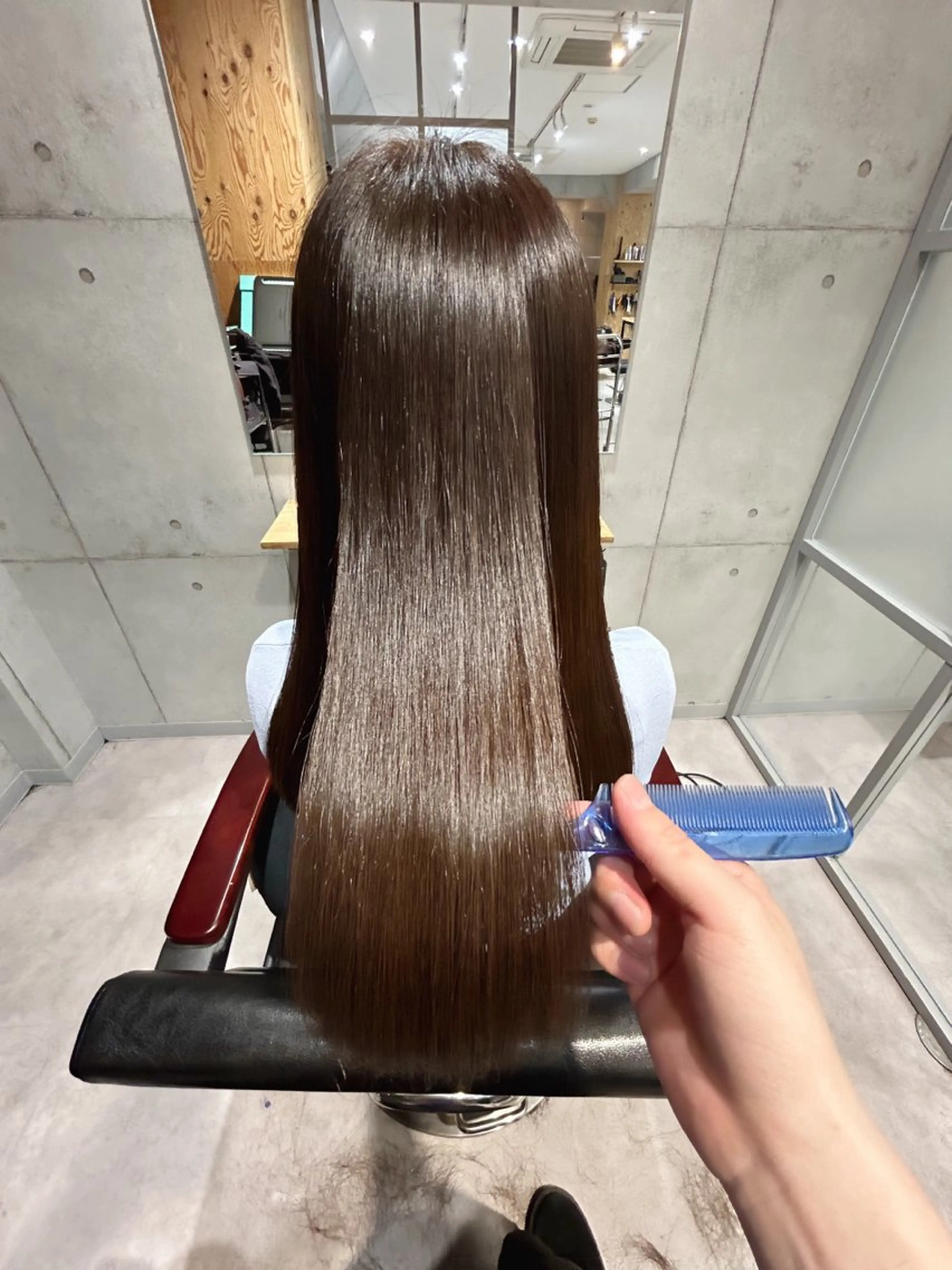 ロング カット 縮毛矯正 トリートメント 🌈艶髪人気№１🌈 newi池袋店⭐江口のヘアスタイル