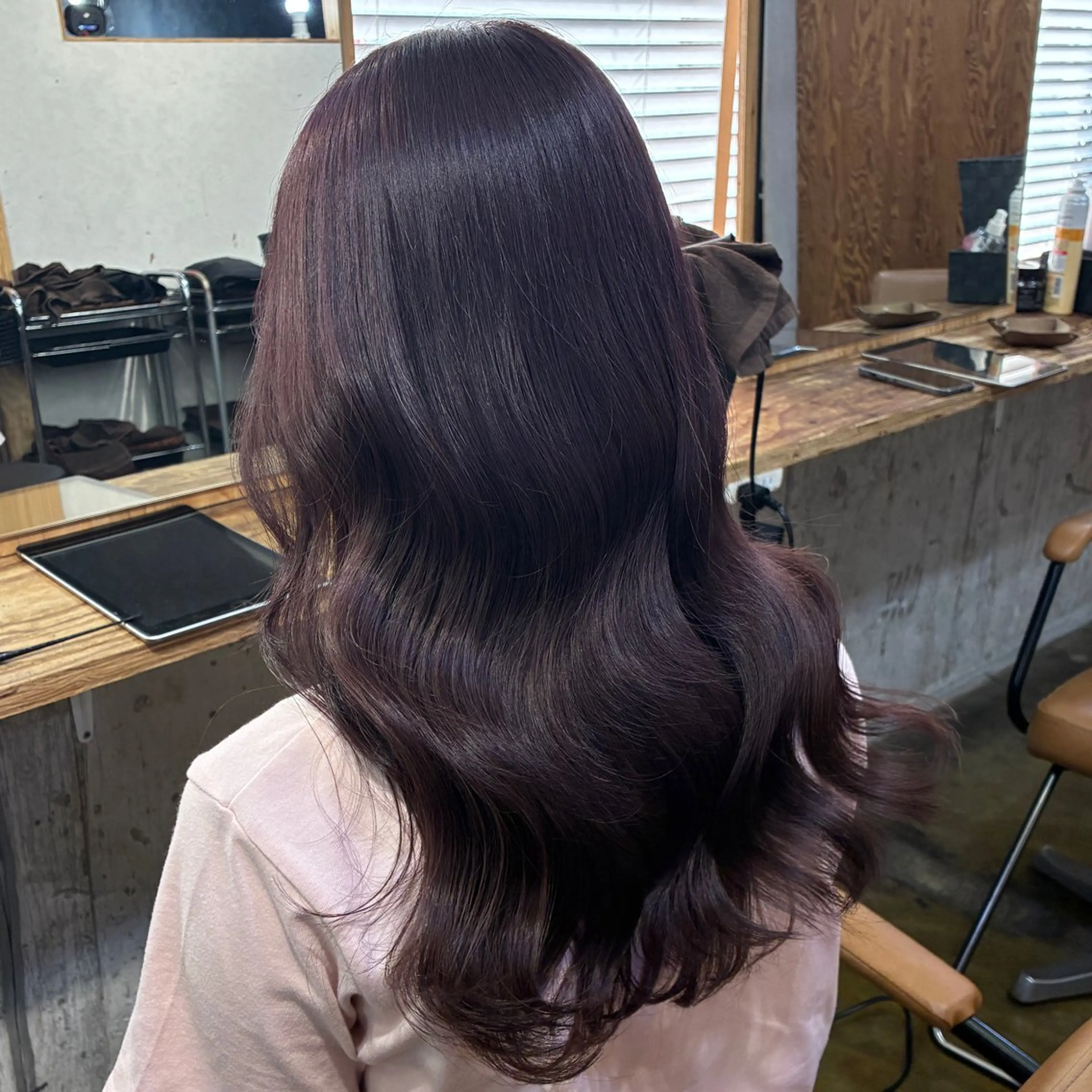 セミロング カラー ヘアカラー トリートメント ふかたさや🫧 艶感✖️透明感カラーのヘアスタイル