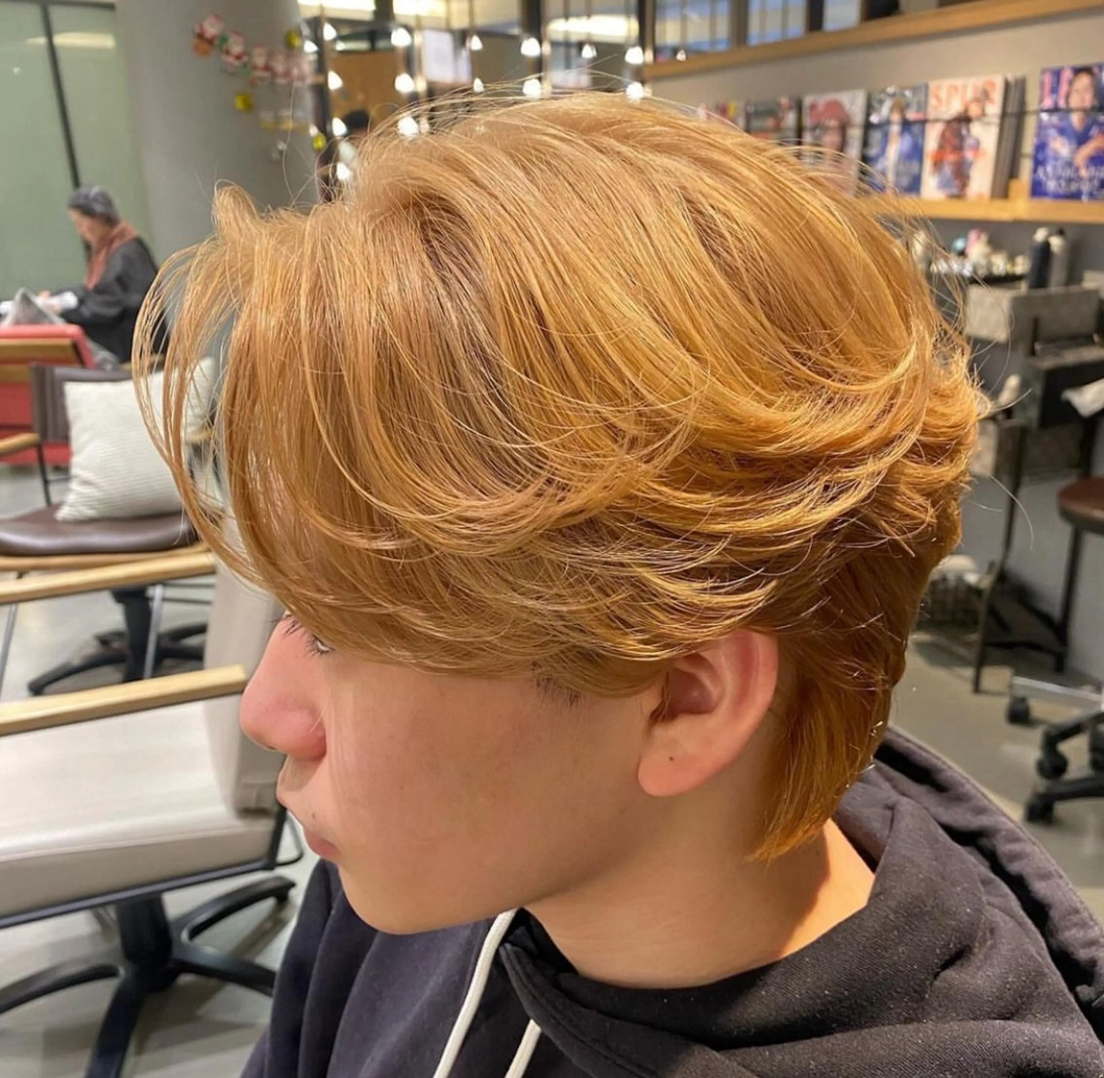 ミディアム パーマ ミディアムパーマ カット パーマ unopulir   茶屋町店所属・unopulir 景山　凌のヘアスタイル