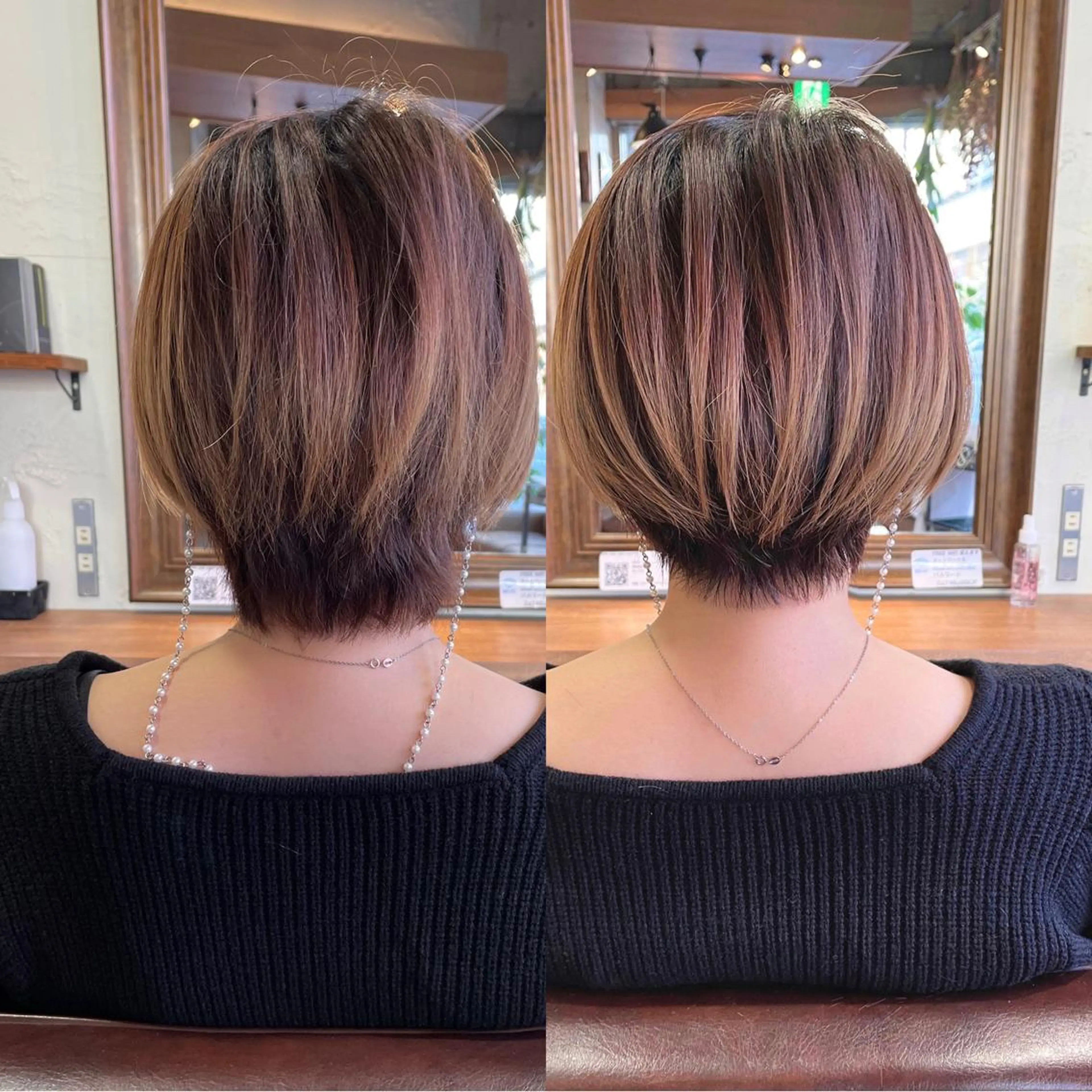 ショート カット トリートメント ショート/レイヤー/ ボブ/縮毛矯正のヘアスタイル