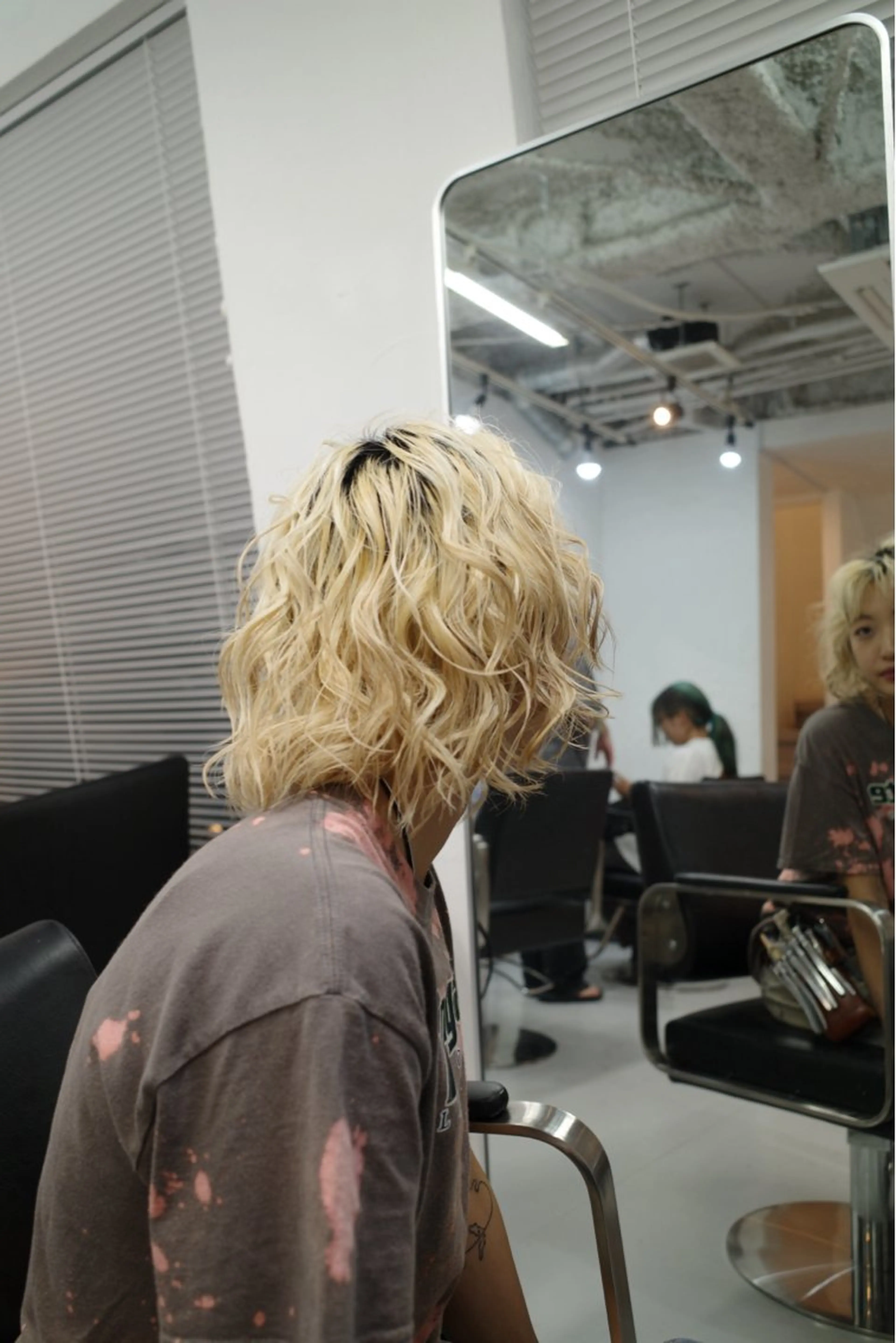 ミディアム パーマ ヘアアレンジ 🦠カラーリスト/ 魚瀬あおい🦠のヘアスタイル