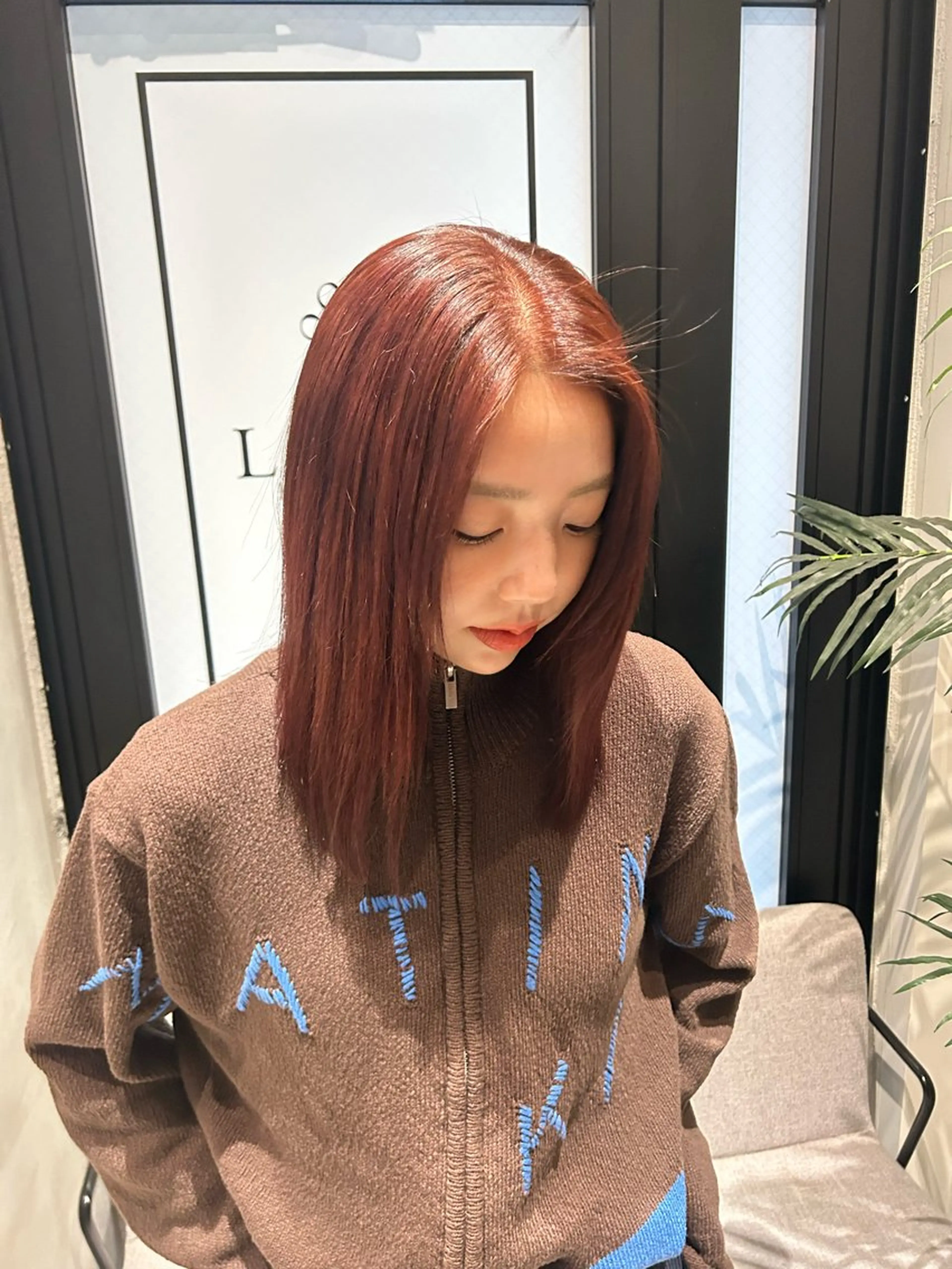 カラー ブラウンカラー レッドカラー ヘアカラー MOMO 🎀のヘアスタイル