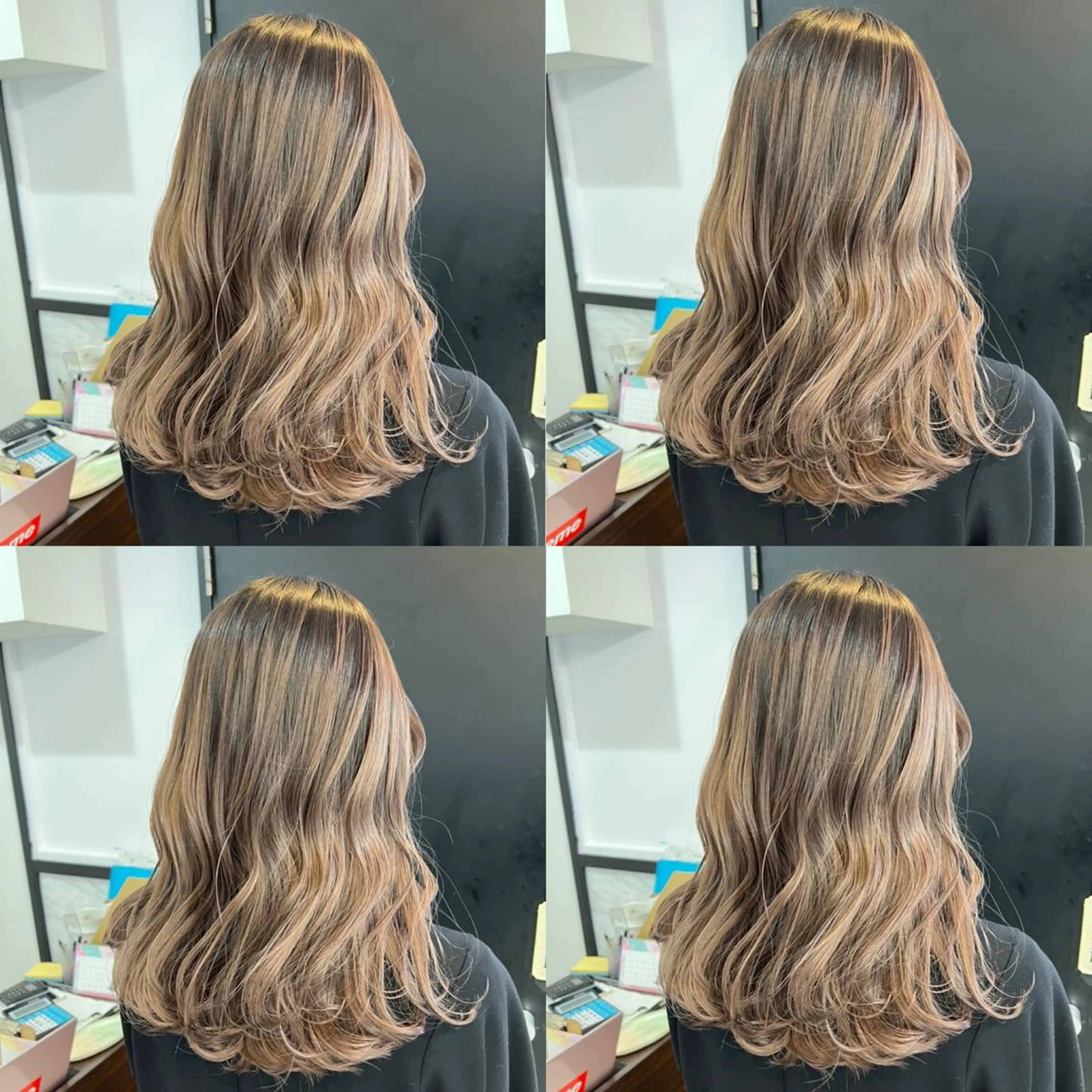 ミディアム カラー グレージュ ✨髪質改善✖︎韓国 レイヤー✨ナカムラのヘアスタイル